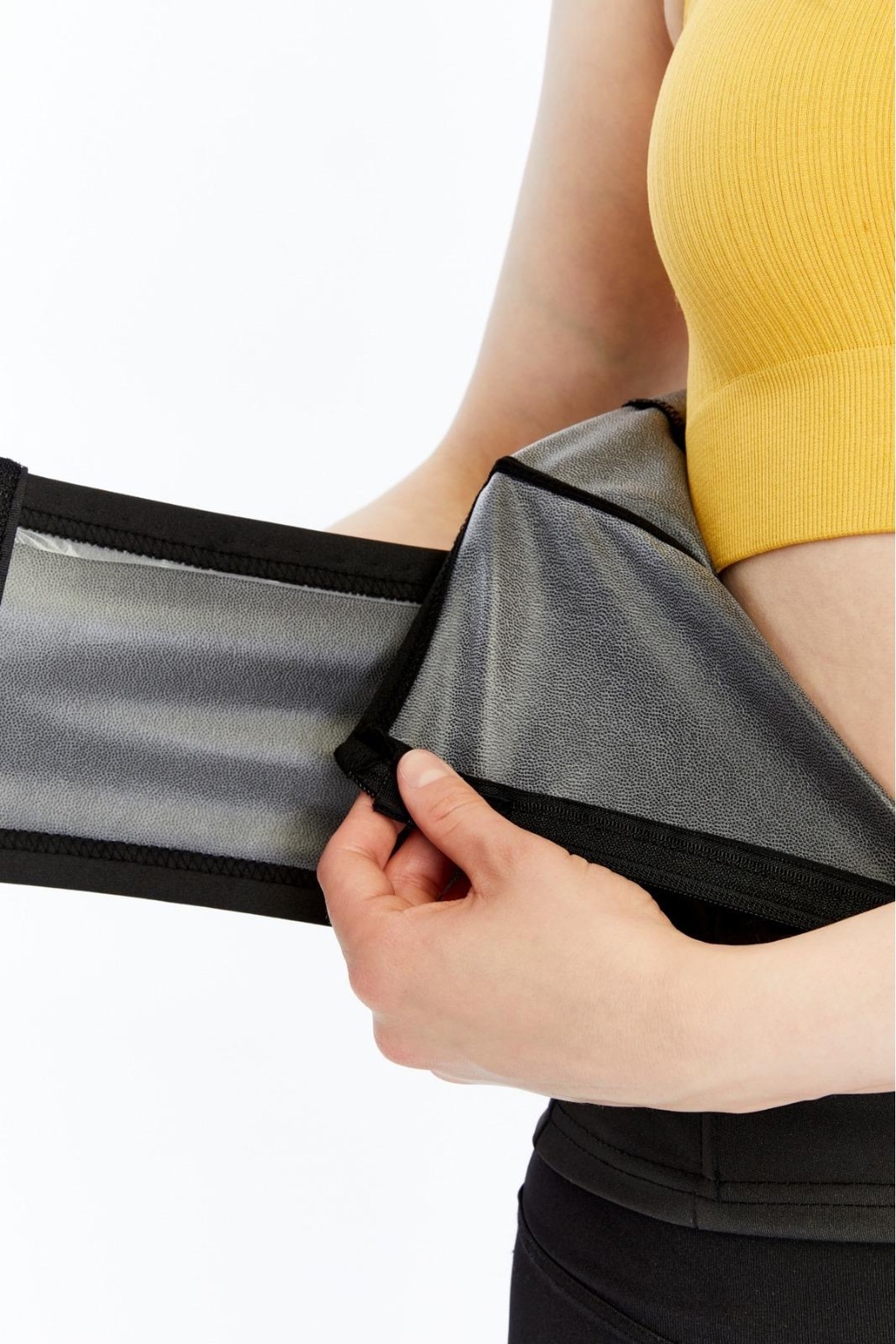 Fit Termal Unisex Termal Sauna Yelek Korse Terletici Toparlayıcı Sporcu Korsesi Siyah görsel 7