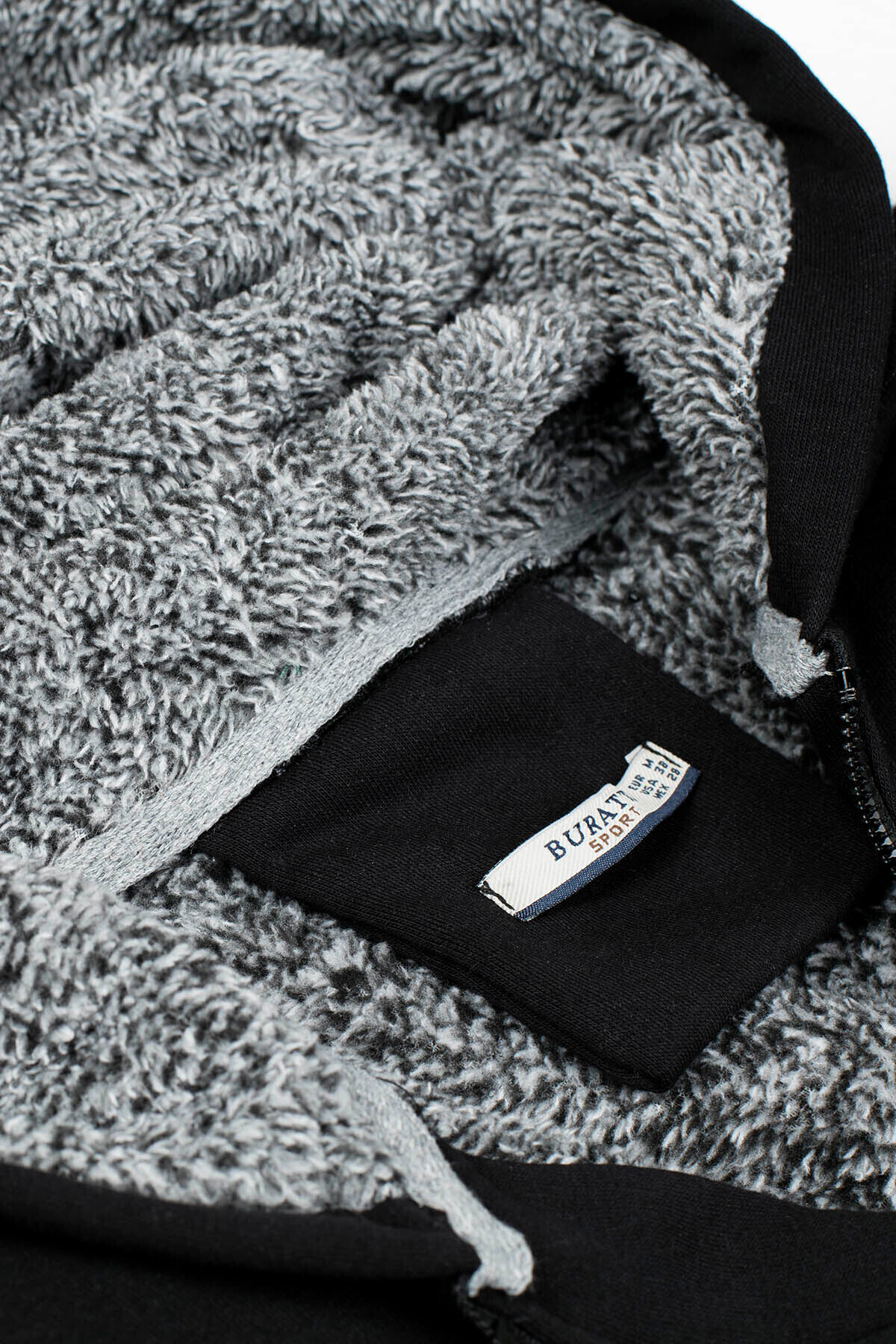 Buratti Erkek Içi Kürklü Kapüşonlu Slim Fit Sweat 575708 görsel 2