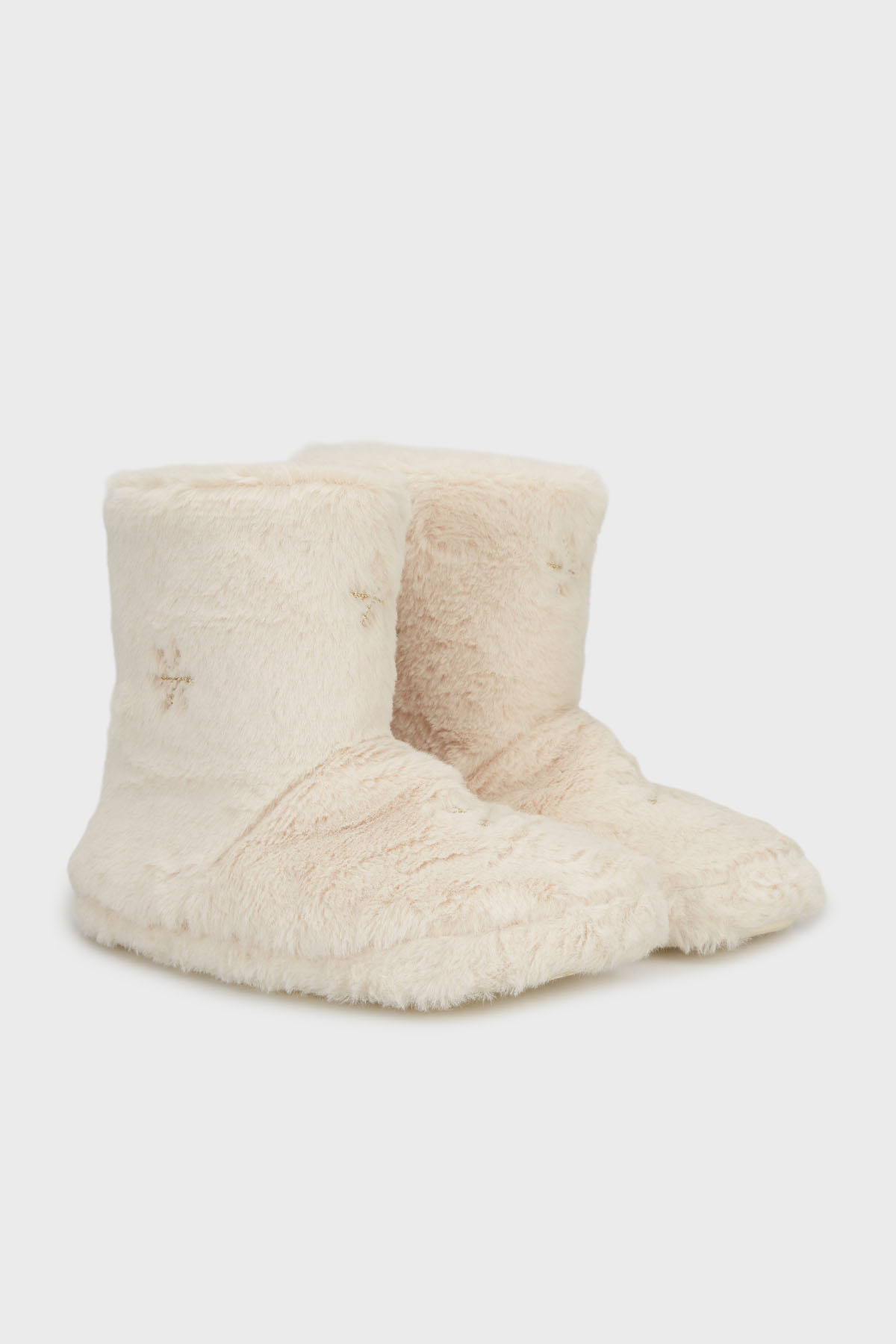 Lela Yumuşak Dokulu Peluş Panduf PANDUF 6722004 görsel 3