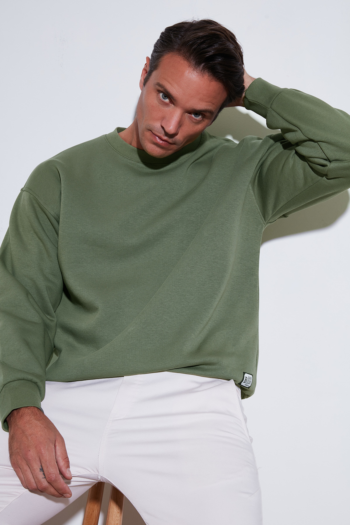 Buratti Regular Fit Bisiklet Yaka Pamuklu İçi Tüylü Yumuşak Şardonlu Sweat Erkek SWEAT 5905255 görsel 2