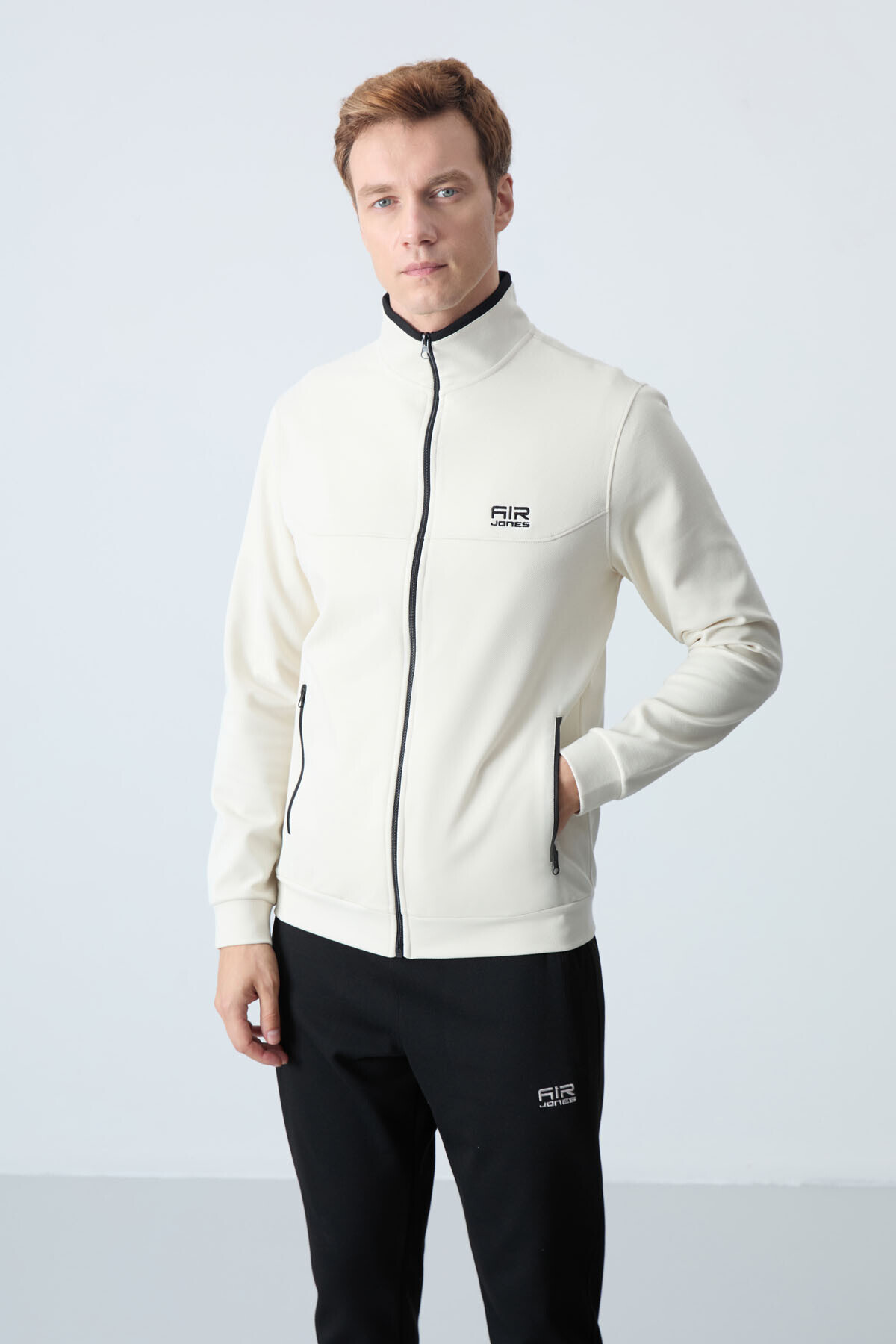 ست ورزشی مردانه Hugo Beige - Black Jogger - 85198 — رنگارنگ A11ER-85198 — تصویر 3 از 9