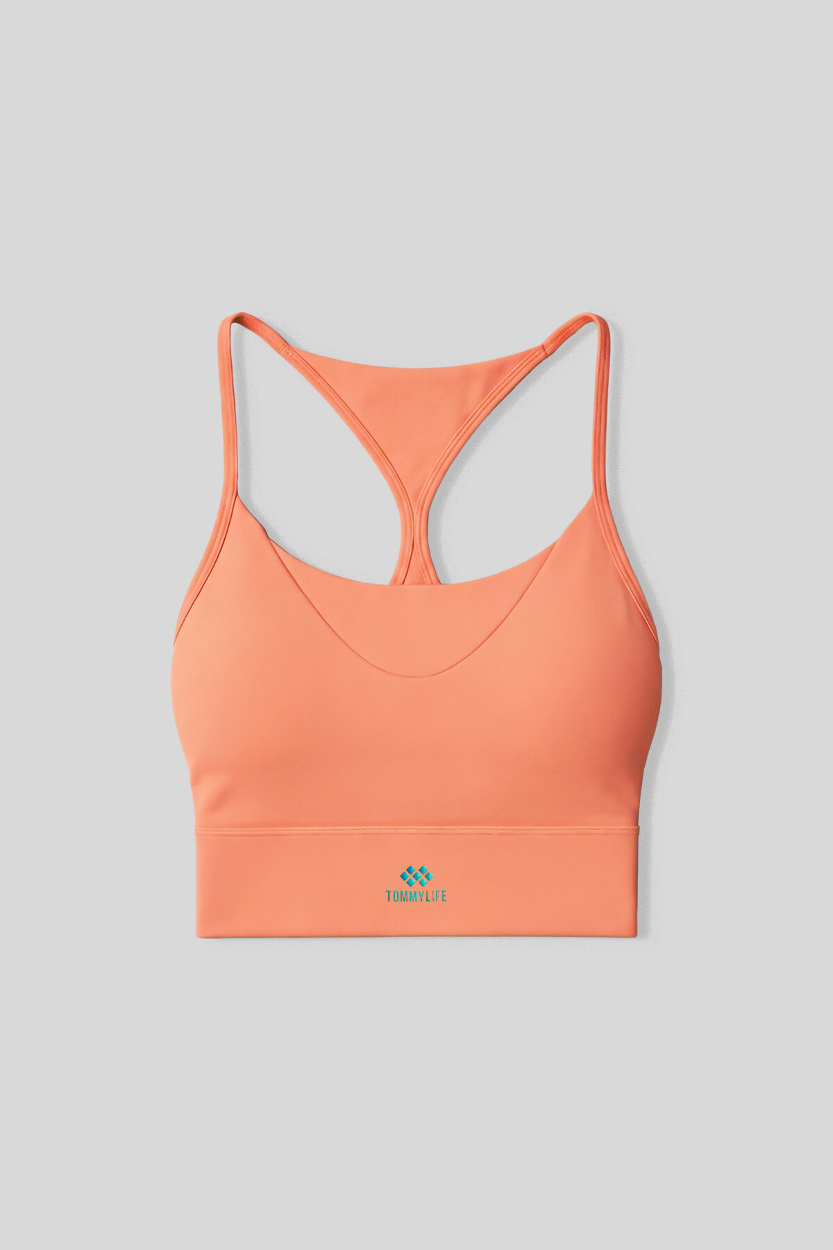 TOMMY LIFE Mercan Standart Fit Baskılı Sırt Detaylı Kadın Spor Büstiyer - 97300 görsel 2