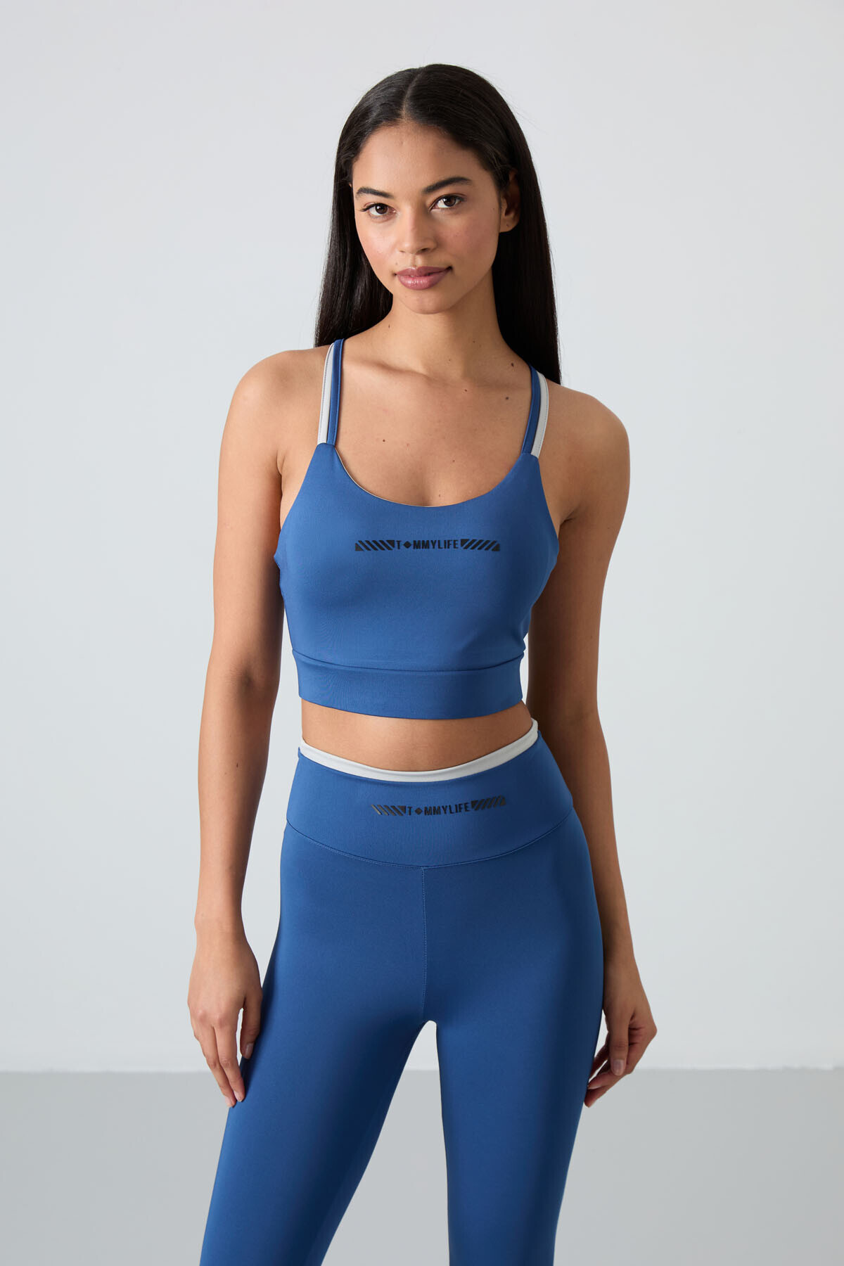 TOMMY LIFE Parlament Esnek Standart Fit Performans Kadın Tayt Takım - 95333 görsel 7