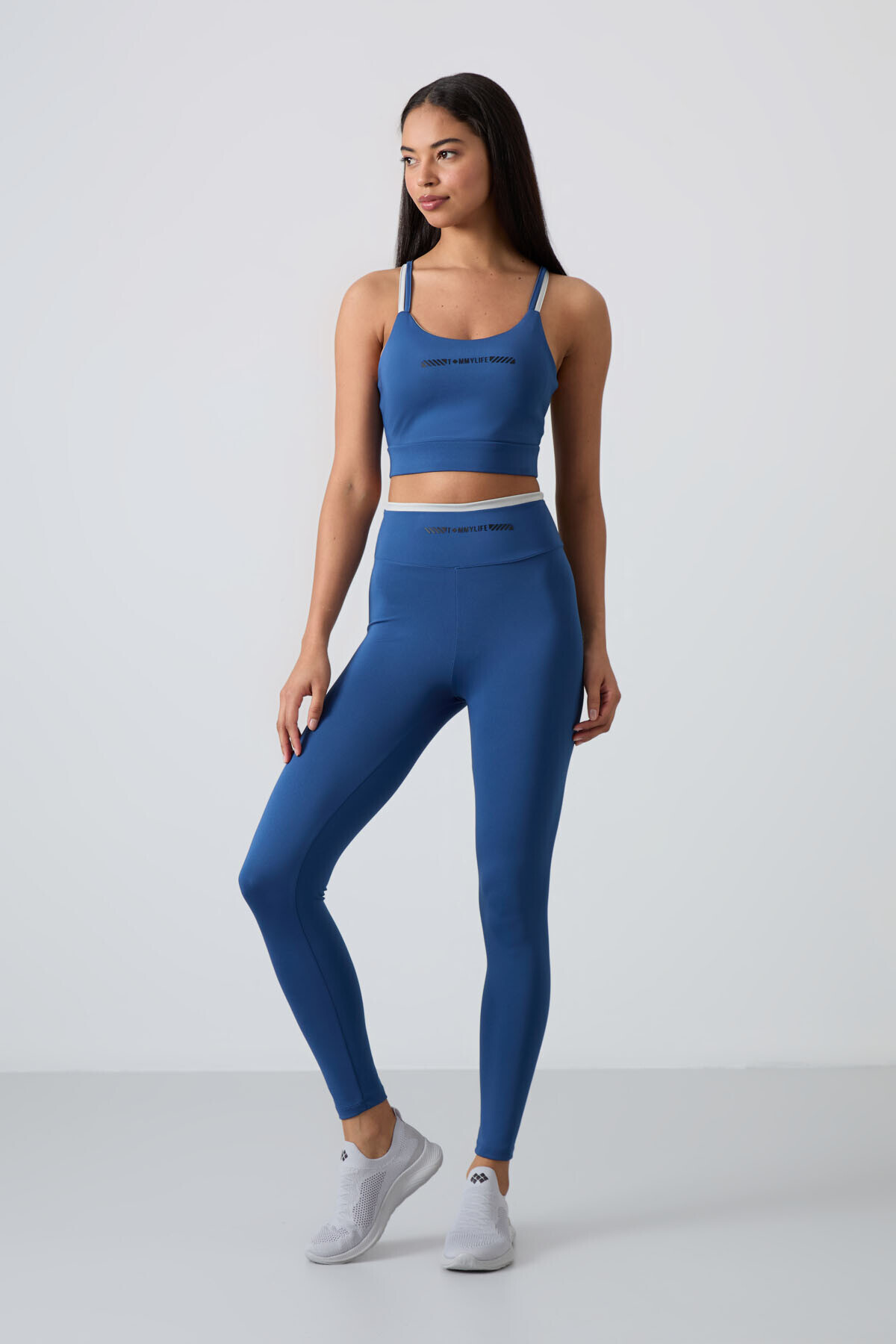 TOMMY LIFE Parlament Esnek Standart Fit Performans Kadın Tayt Takım - 95333