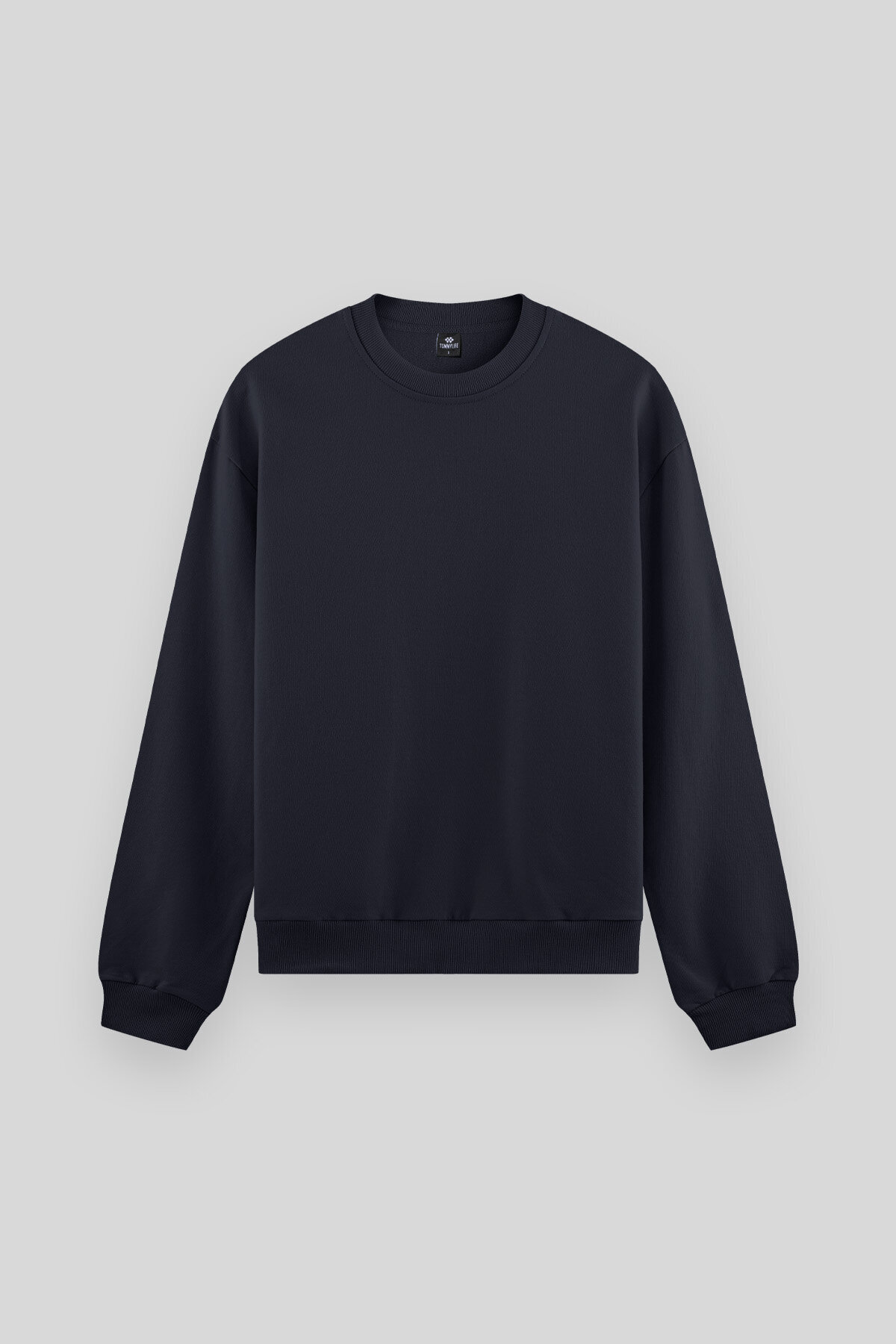Rahat Form Basic O Yaka 3lü Paket Siyah-Lacivert-Çağla Erkek Sweatshirt 88053 — رنگارنگ — تصویر 5 از 7