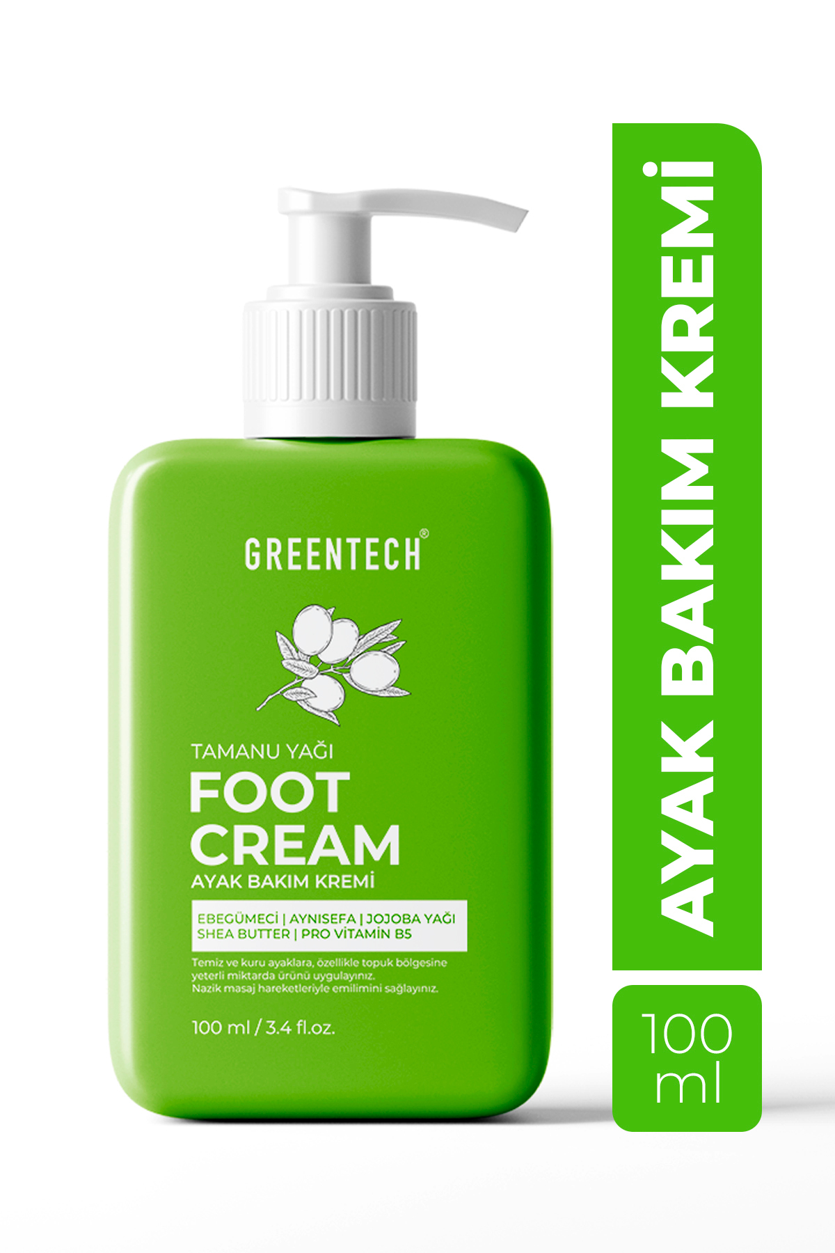 Greentech Topuk Çatlak ve Ayak Bakım Kremi 100 ml — GRNTCH0003