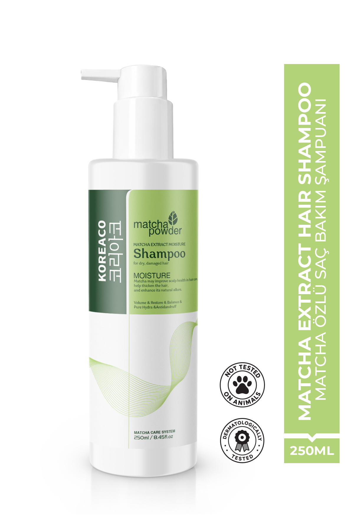 KOREACO Matcha Therapy Mucize Moisture Shampoo | Nemlendirici