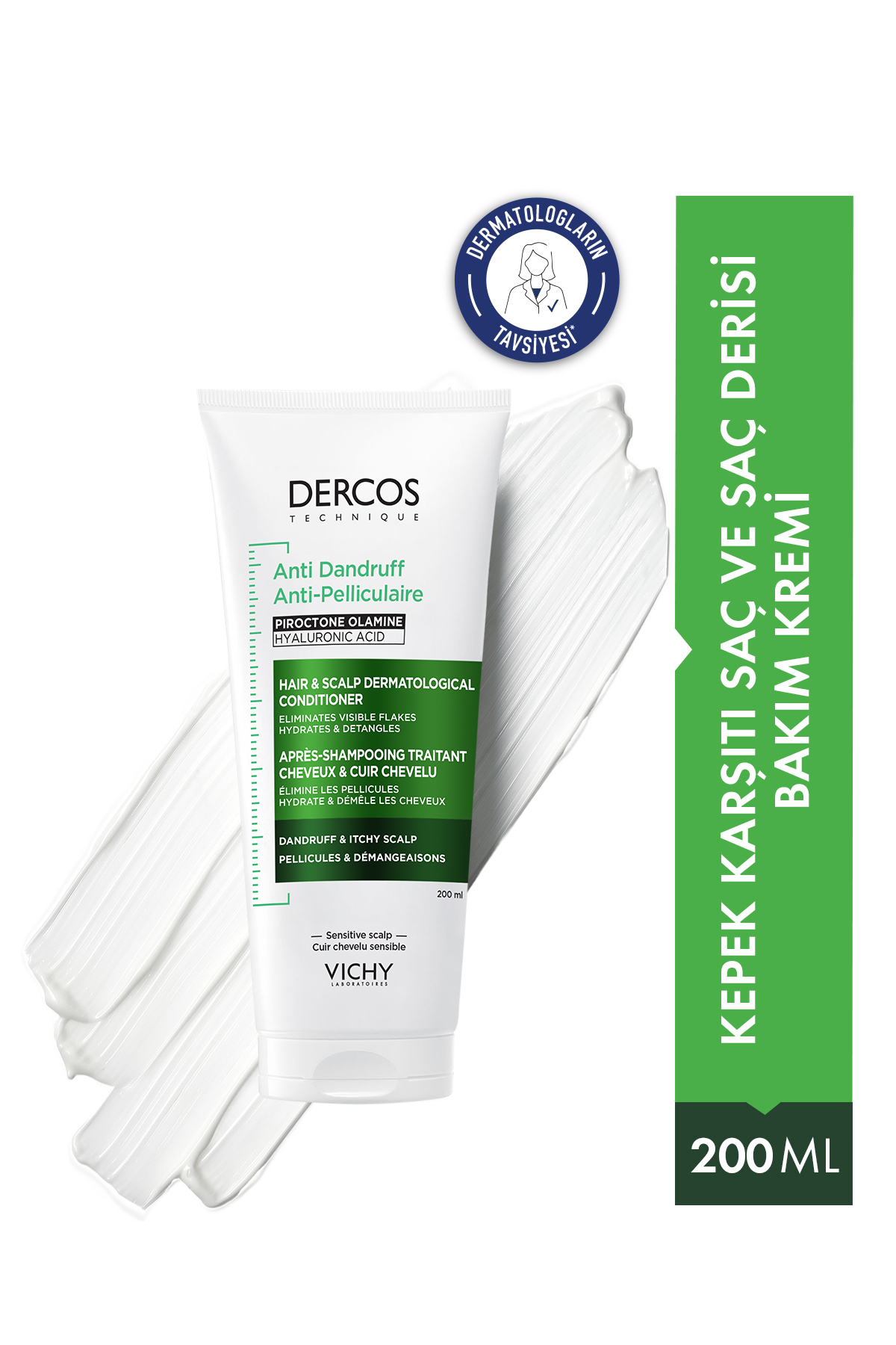 Vichy Dercos Anti Dandruff Kepek Karşıtı Saç ve Saç Derisi Bakım Kremi 200 ml — 95628