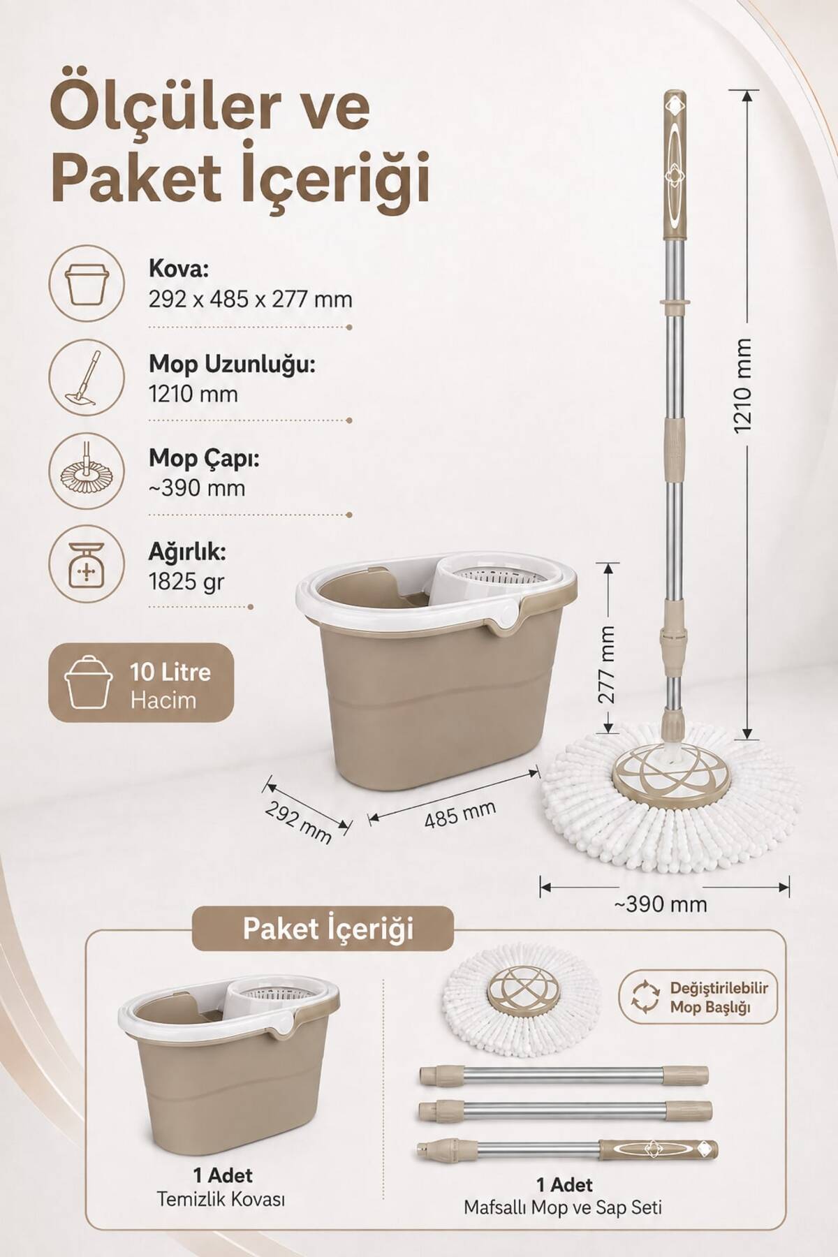 Titiz Storm Temizlik Seti Mop Bucket Set Tp-667 10 lt Yorumları