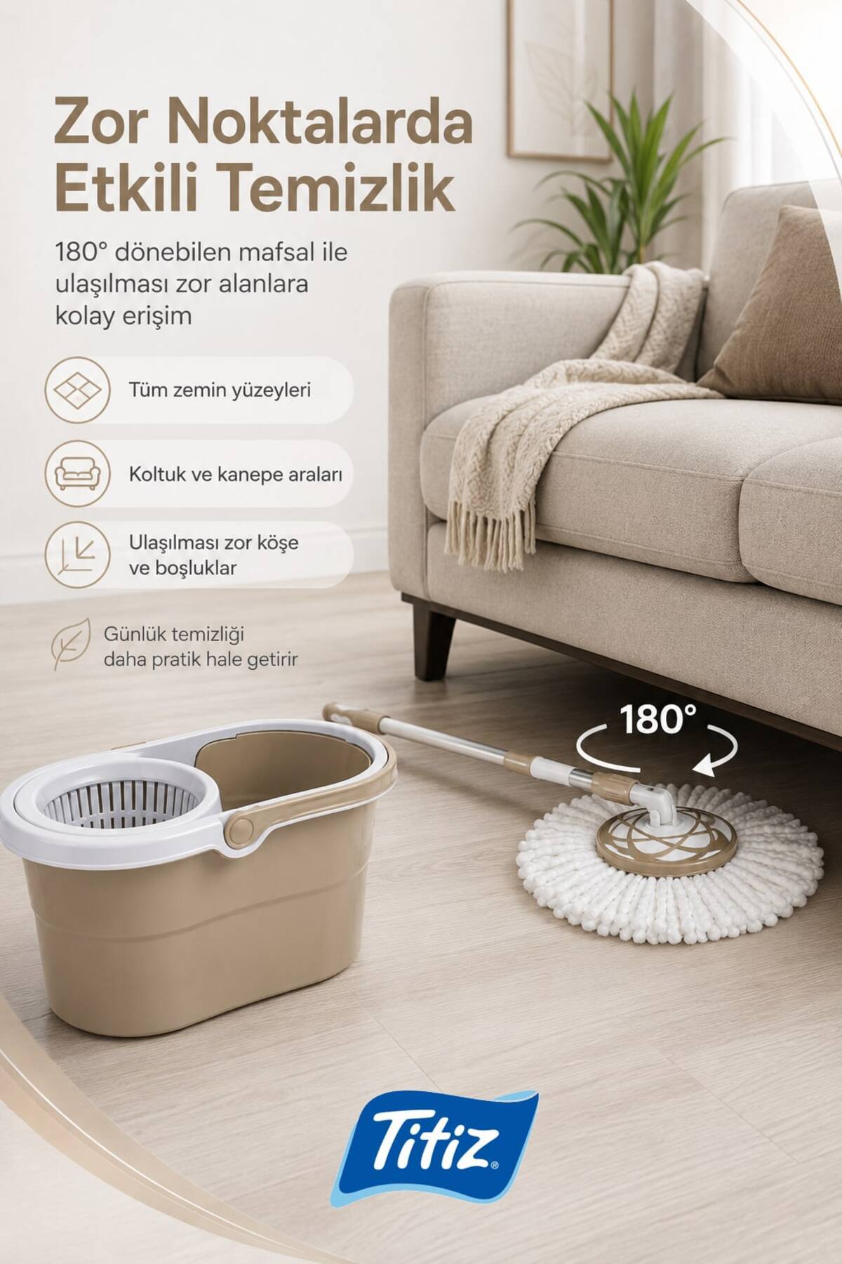 美品　NIPPO VINI FANTINI　上下セット　Mサイズ　MS-TINA Titiz Storm Temizlik Seti Mop Bucket Set Tp-667 10 lt Yorumları