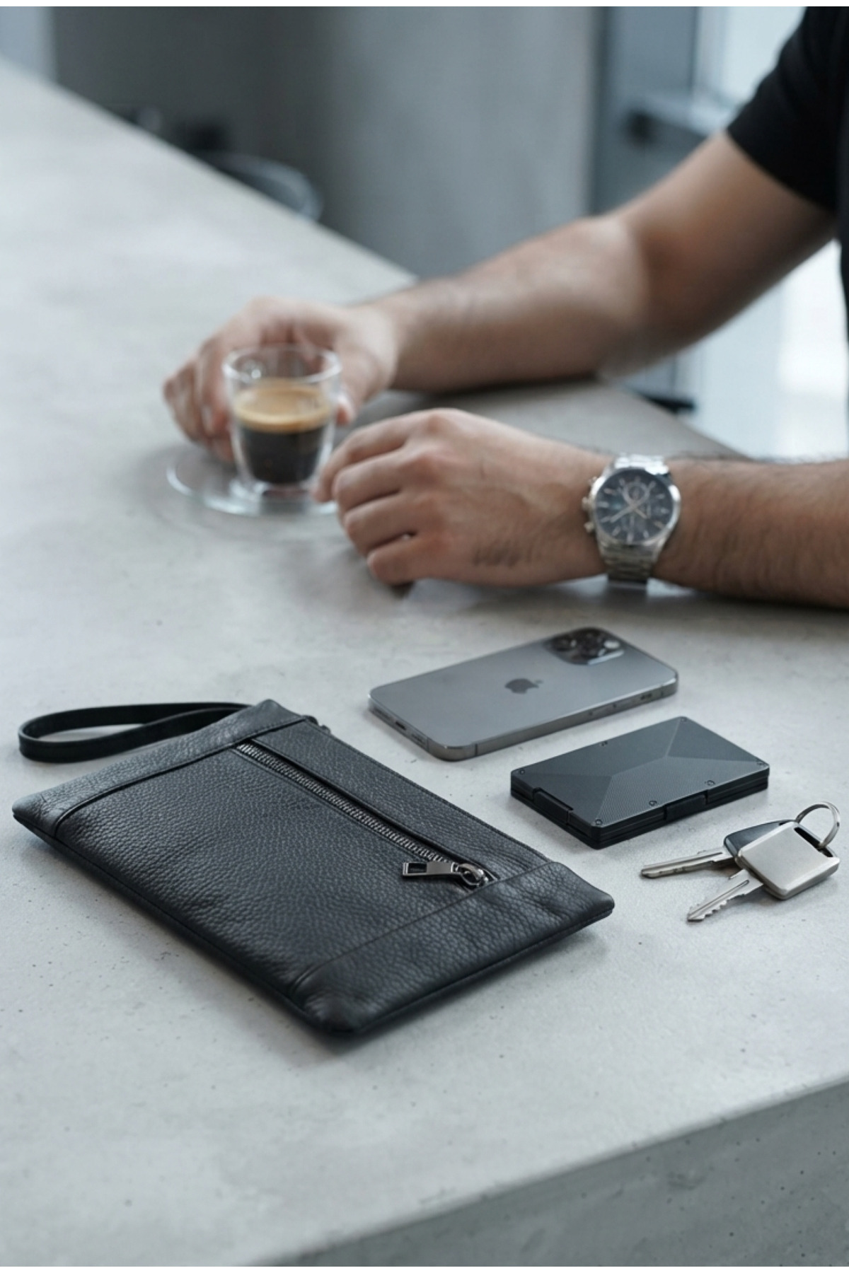 lizy's Modern ve Kullanışlı Minimalist Tasarımlı Erkek El Çantası görsel 3