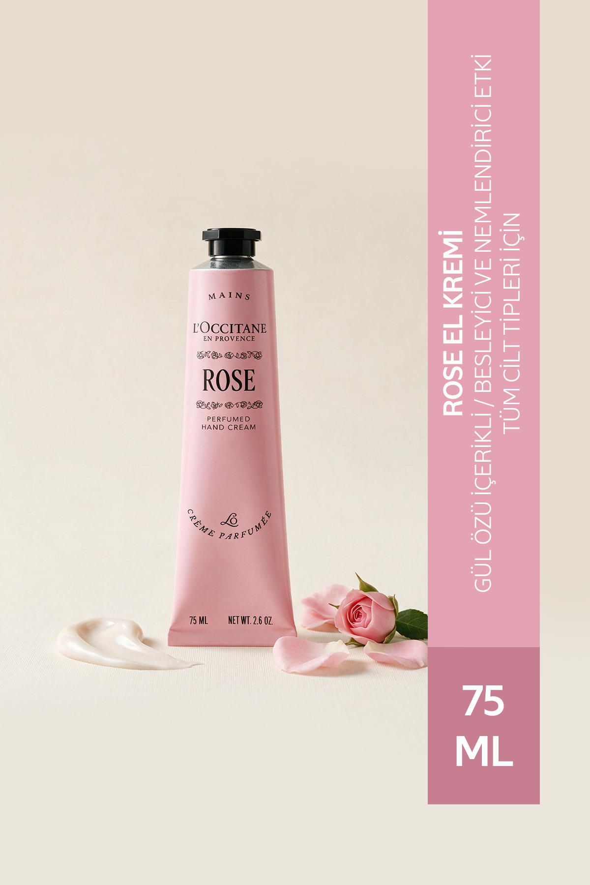 L'Occitane Rose El Kremi, Gül Özü İçeren Besleyici ve Nemlendirici, 75 ml — 24MA075RR25