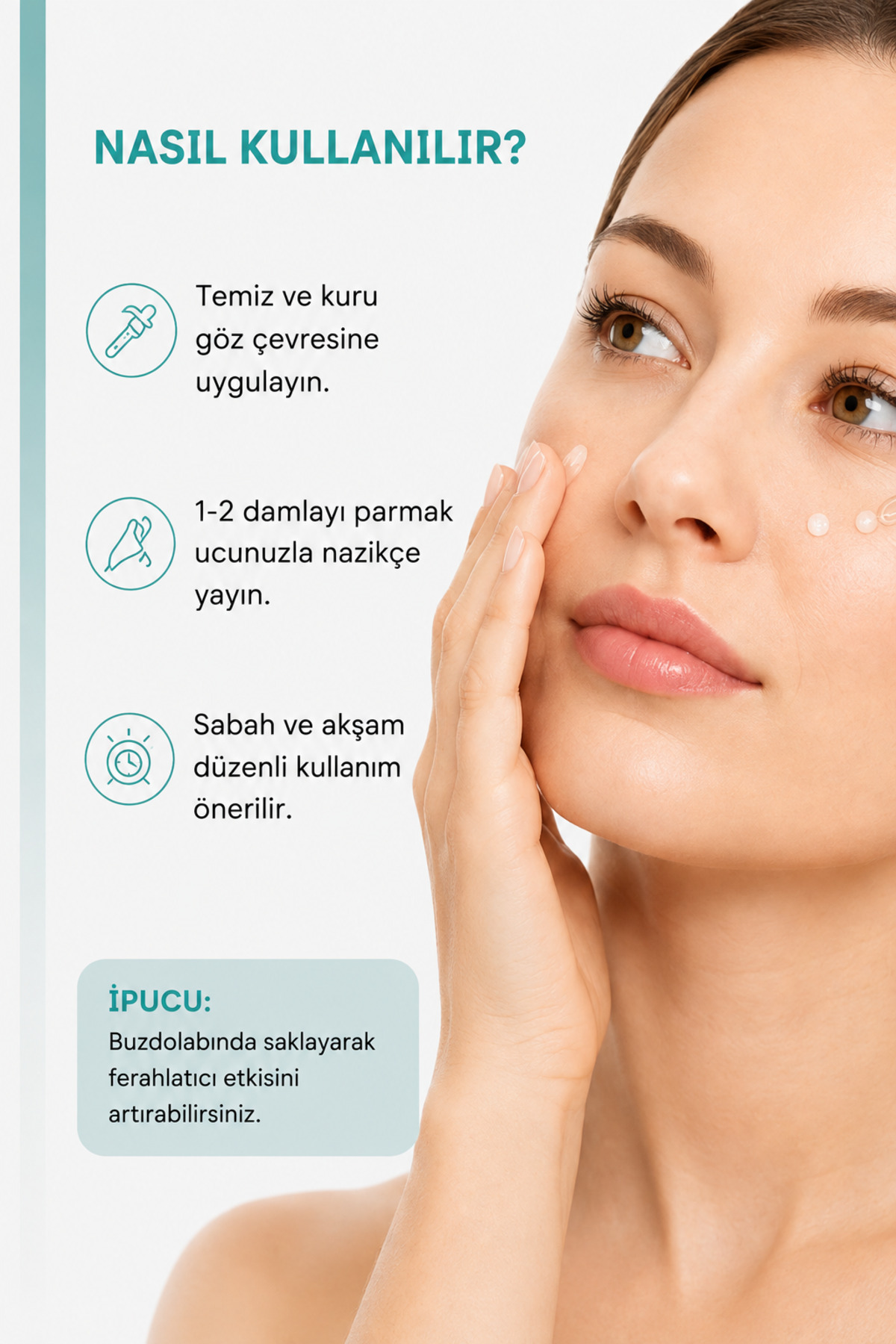 Göz Altı Morluk, Torbalanma, Kırışıklık, Koyu Halka ve Aydınlatıcı Göz Çevresi Serumu 30 ML — GÇS25104 — تصویر 7 از 9