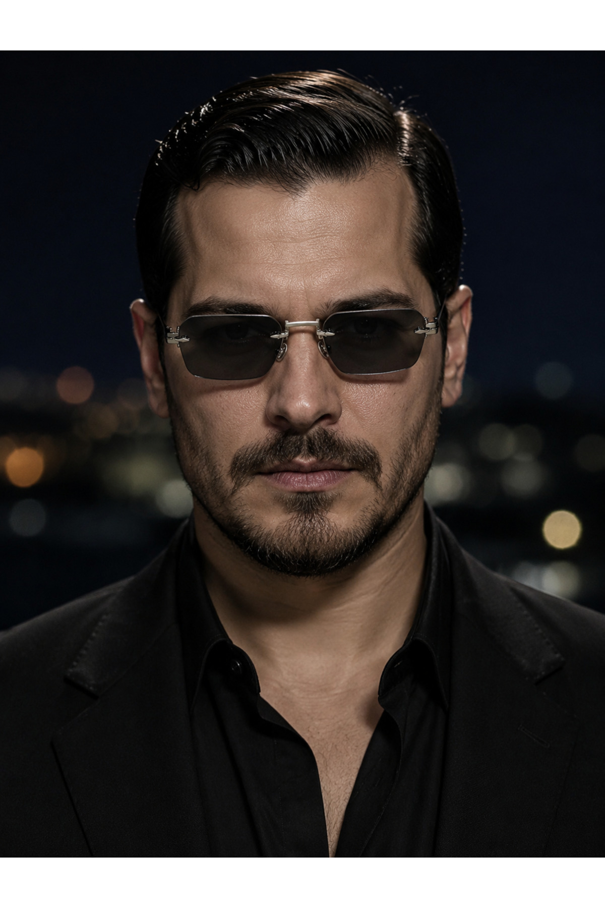 BRILLIAEYEWEAR Uv-400 Korumalı Çerçevesiz İtalyan Kesim Eşref Tek Model Şık Tasarım Unisex Güneş Gözlüğü