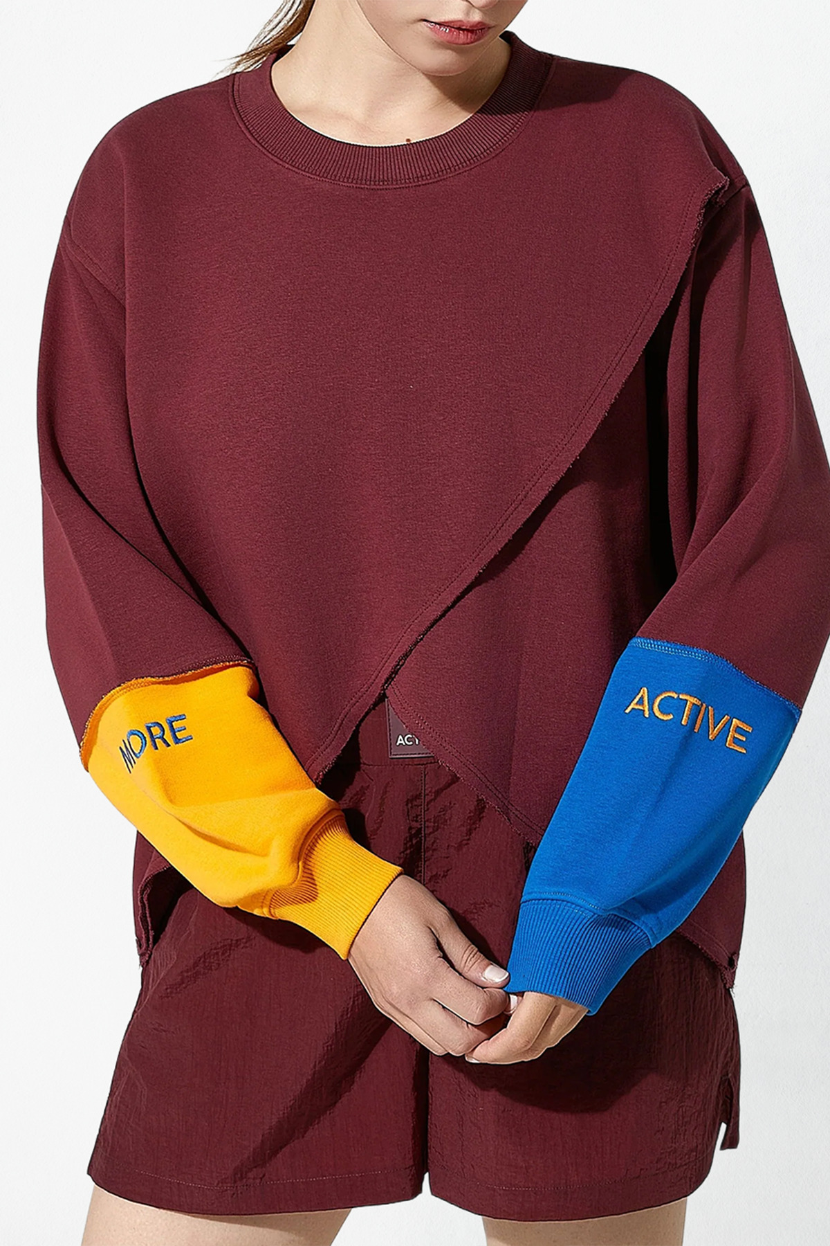 MORE ACTIVE Bulls Kadın Uzun Kollu Çok Renkli Track Top Spor Üst görsel 2