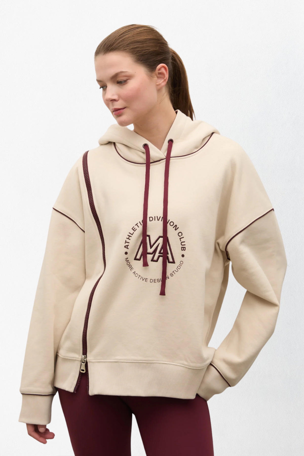 MORE ACTIVE Lake Kadın Oversize Kapüşonlu Sweatshirt görsel 3