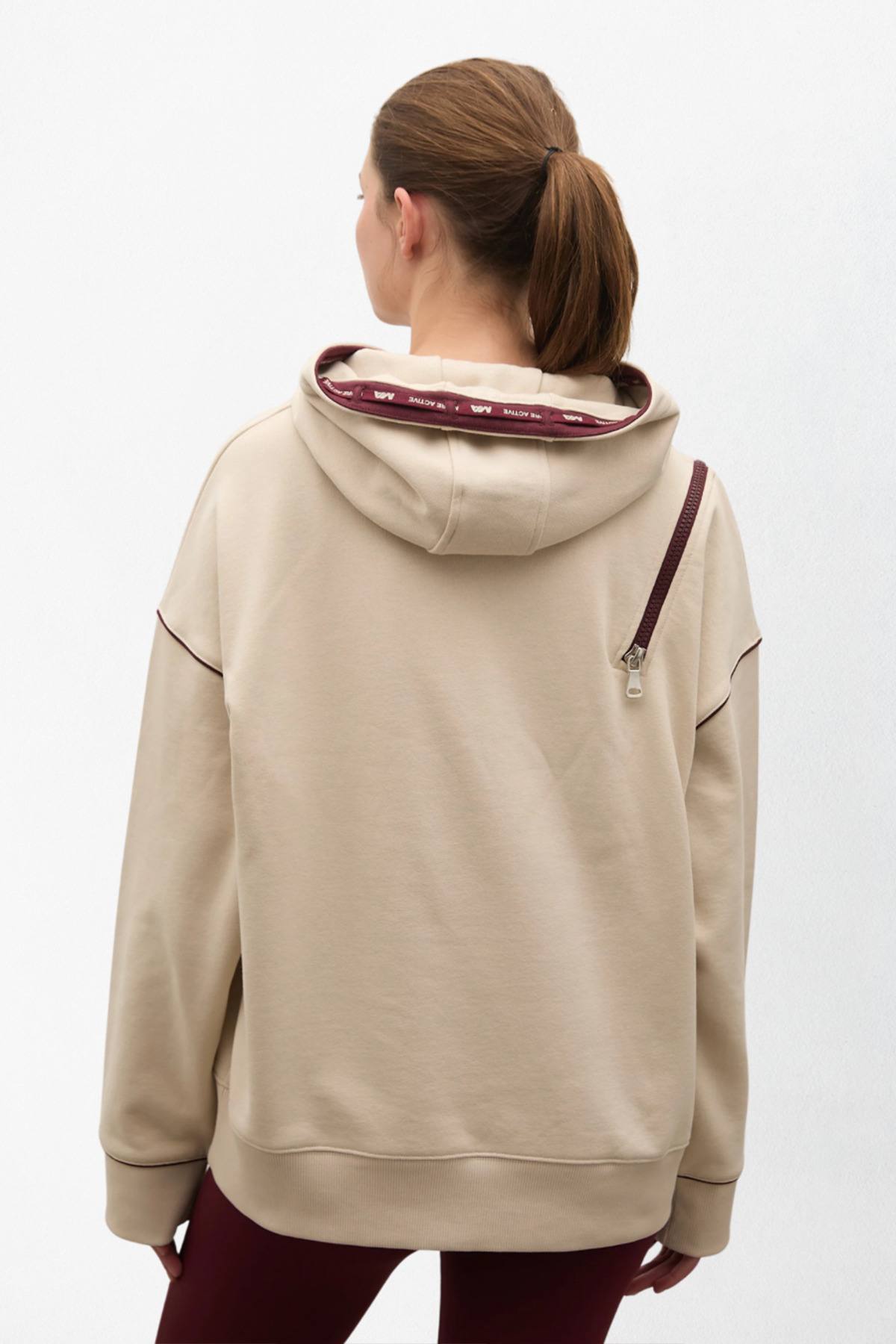 MORE ACTIVE Lake Kadın Oversize Kapüşonlu Sweatshirt görsel 4