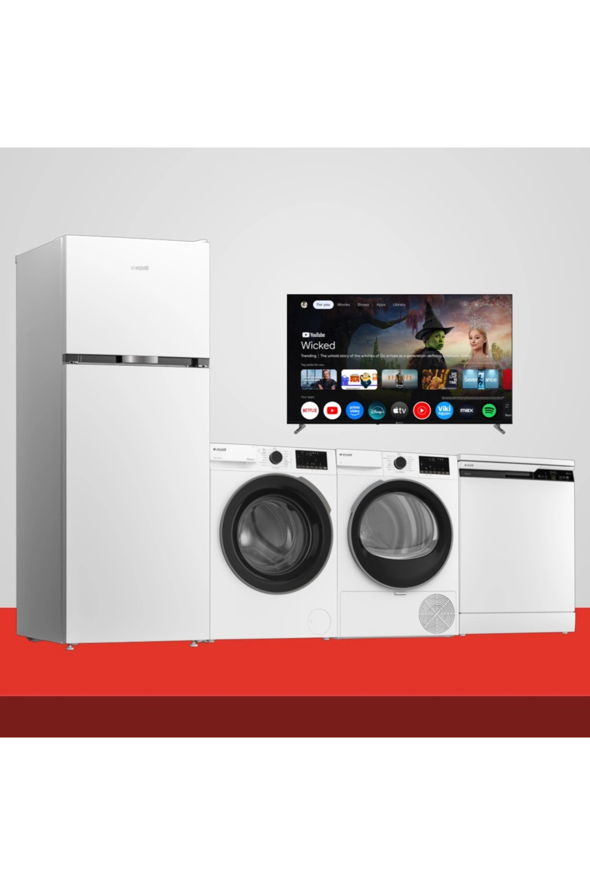 Arçelik Royal Beyaz Çeyiz Paketi (570508 MB- 10121- 1002 KMX- A 750 C)