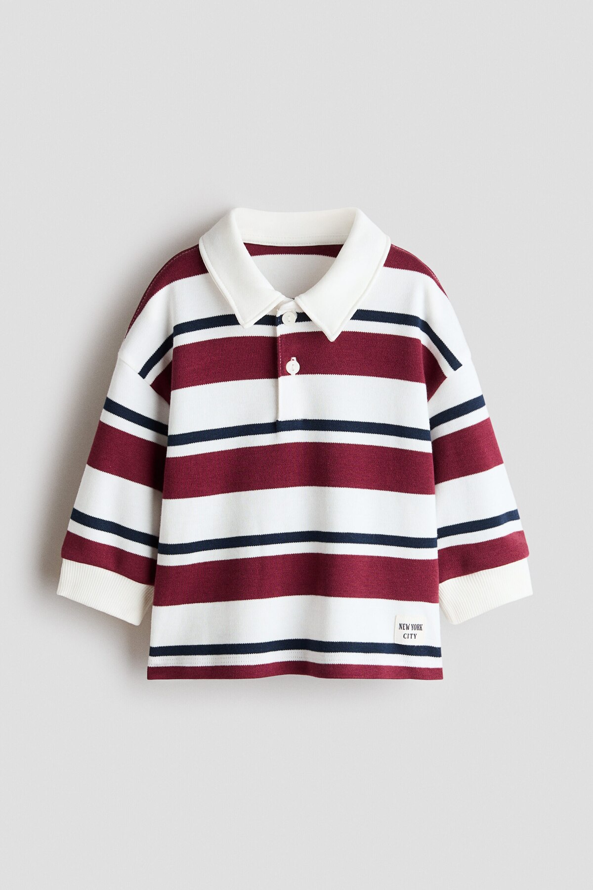 تاپ راگبی نخی اچ اند ام تی شرت H&M