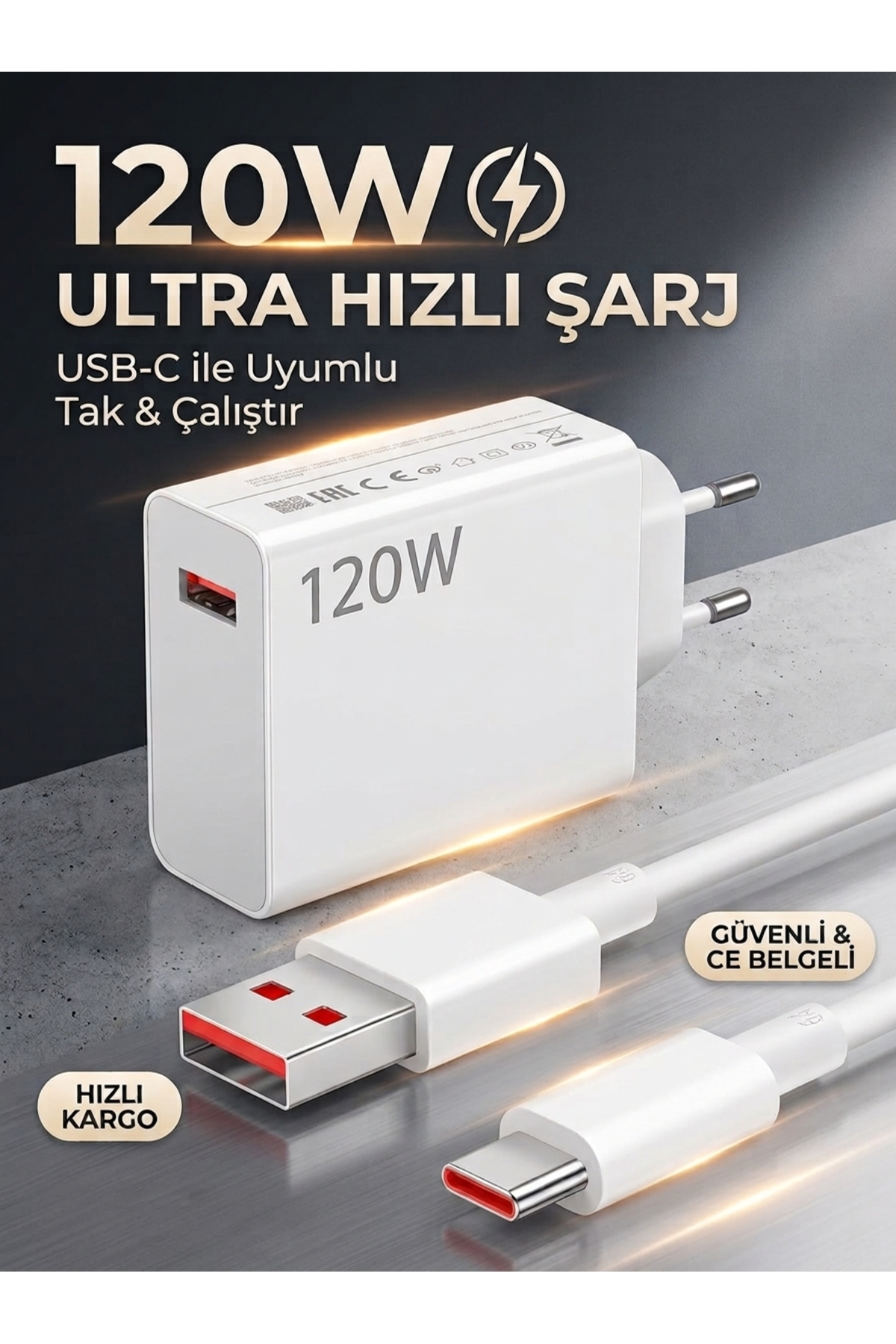 Mi 17 Pro Max/17 Ultra/17T Pro/15/14/13/12/11/Note 13 Pro Plus/Poco/Mi Pad Uyumlu 120W Süper Hızlı Şarj Aleti Turbo Şarj Cihazı Adaptör ve USB Kablo