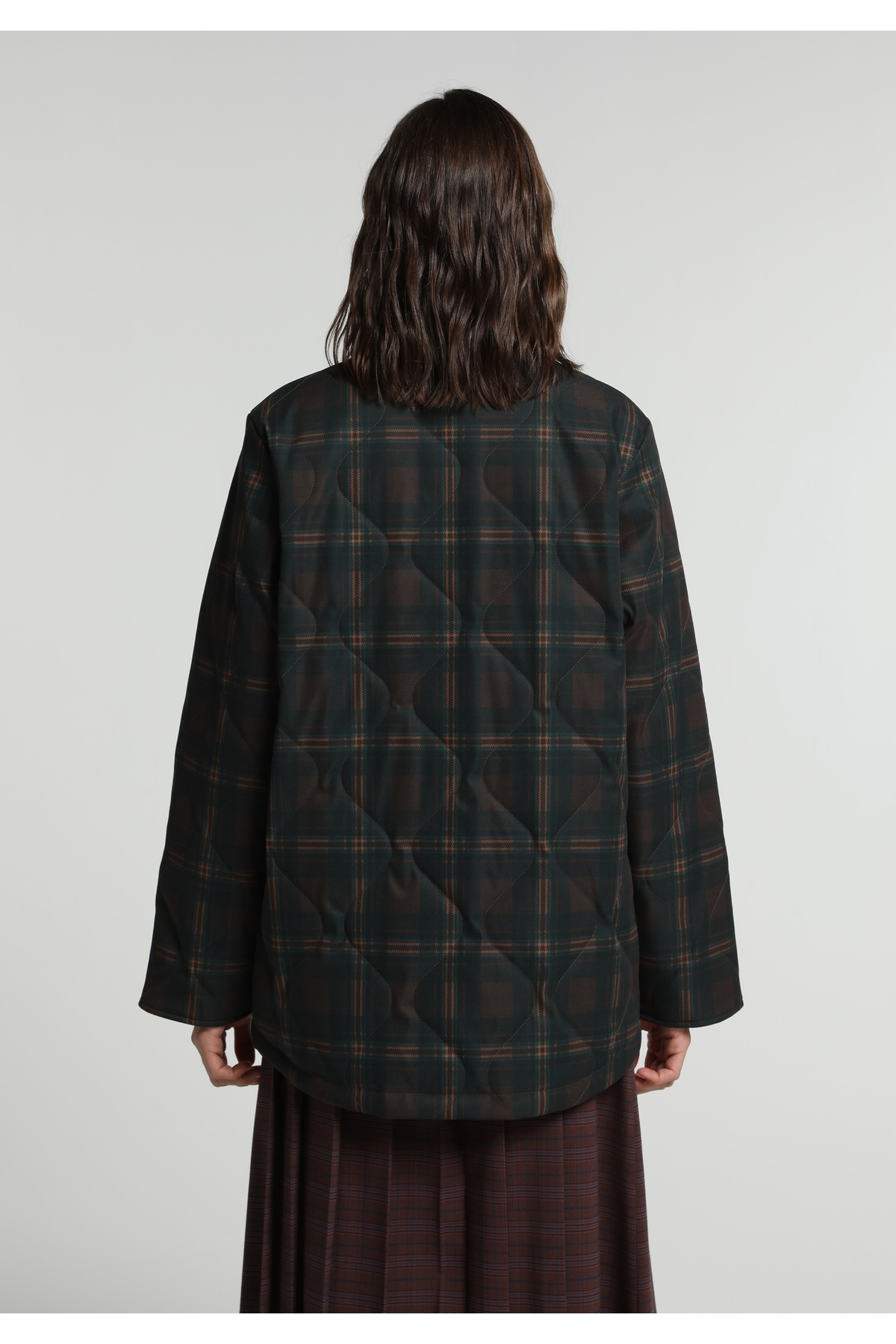 Colin's Regular Fit Shirt Neck Fermuarlı Astarlı Suya Dayanıklı Kadın Kahverengi Mont görsel 2