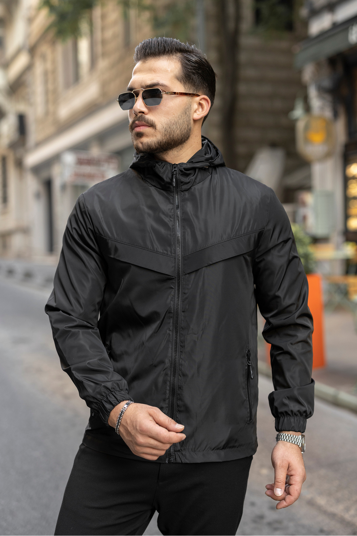 S&M CLOTHİNG Yeni Sezon SU Geçirmez Erkek Yağmurluk