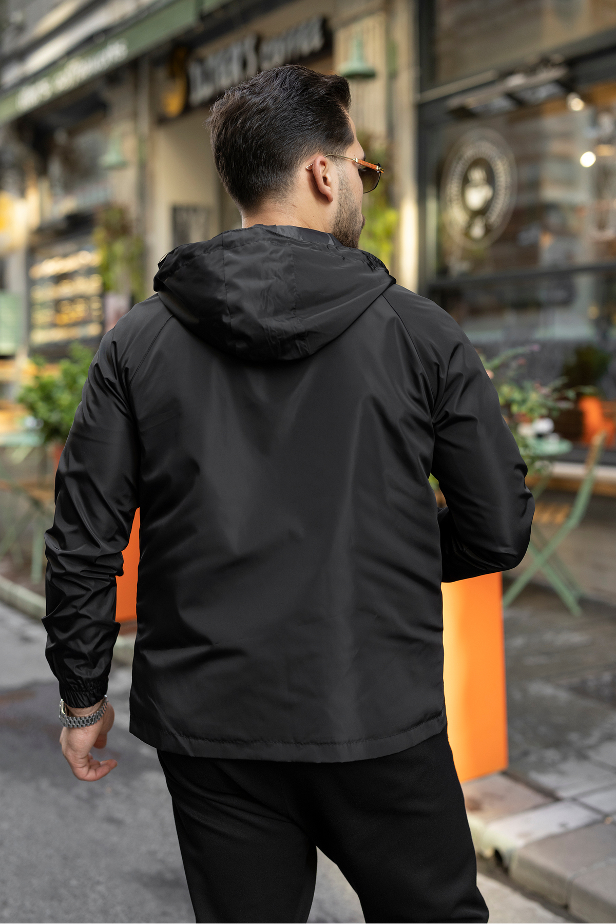 S&M CLOTHİNG Yeni Sezon SU Geçirmez Erkek Yağmurluk görsel 4