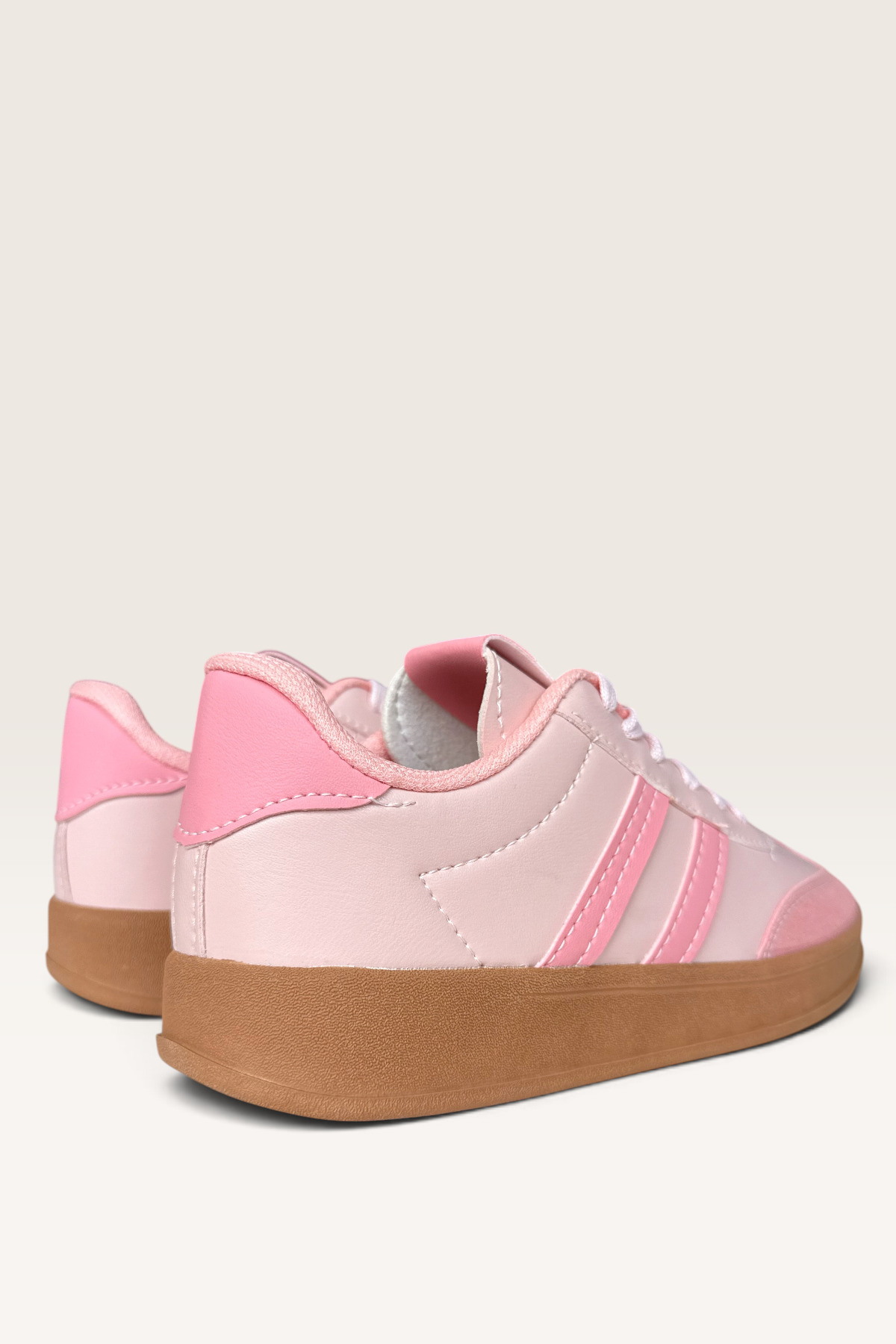 Liger Unisex Rahat Hafif Spor Ayakkabı PUDRA - PEMBE görsel 4