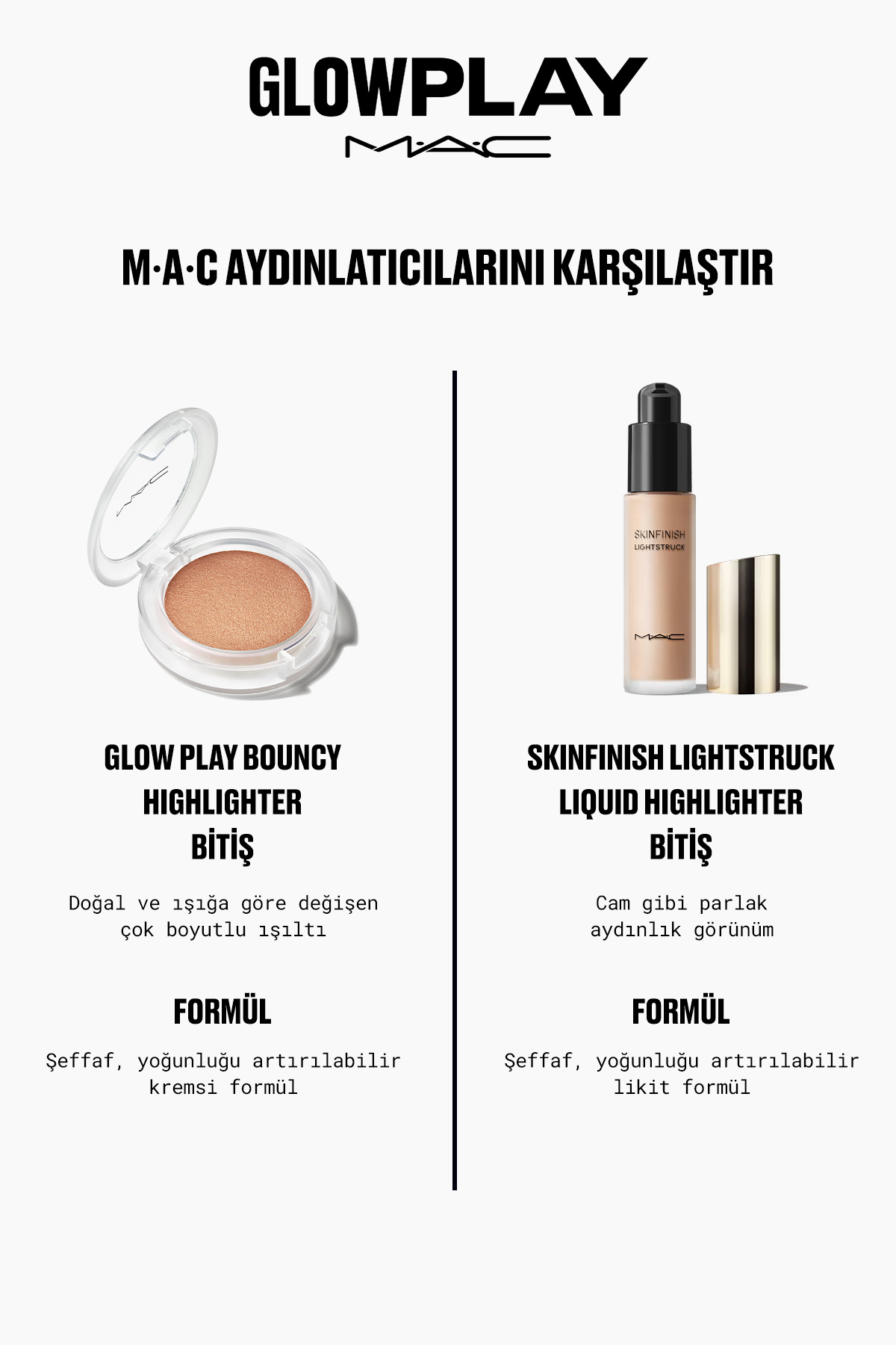 M·A·C Glow Play Bouncy Highlighter Bulut Kadar Hafif, Yumuşak Dokulu Aydınlatıcı - Sepia Skies — سفید 147424 — تصویر 5 از 5