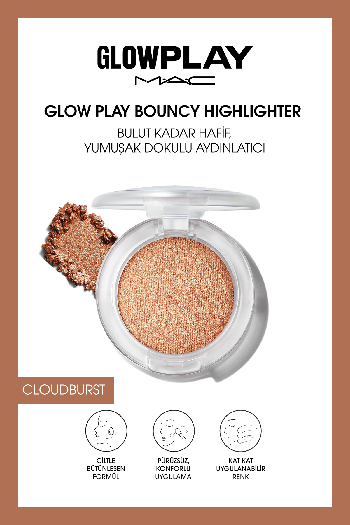 M.A.C هایلایتر فنری M·A·C Glow Play - Cloudburst — سفید 147424