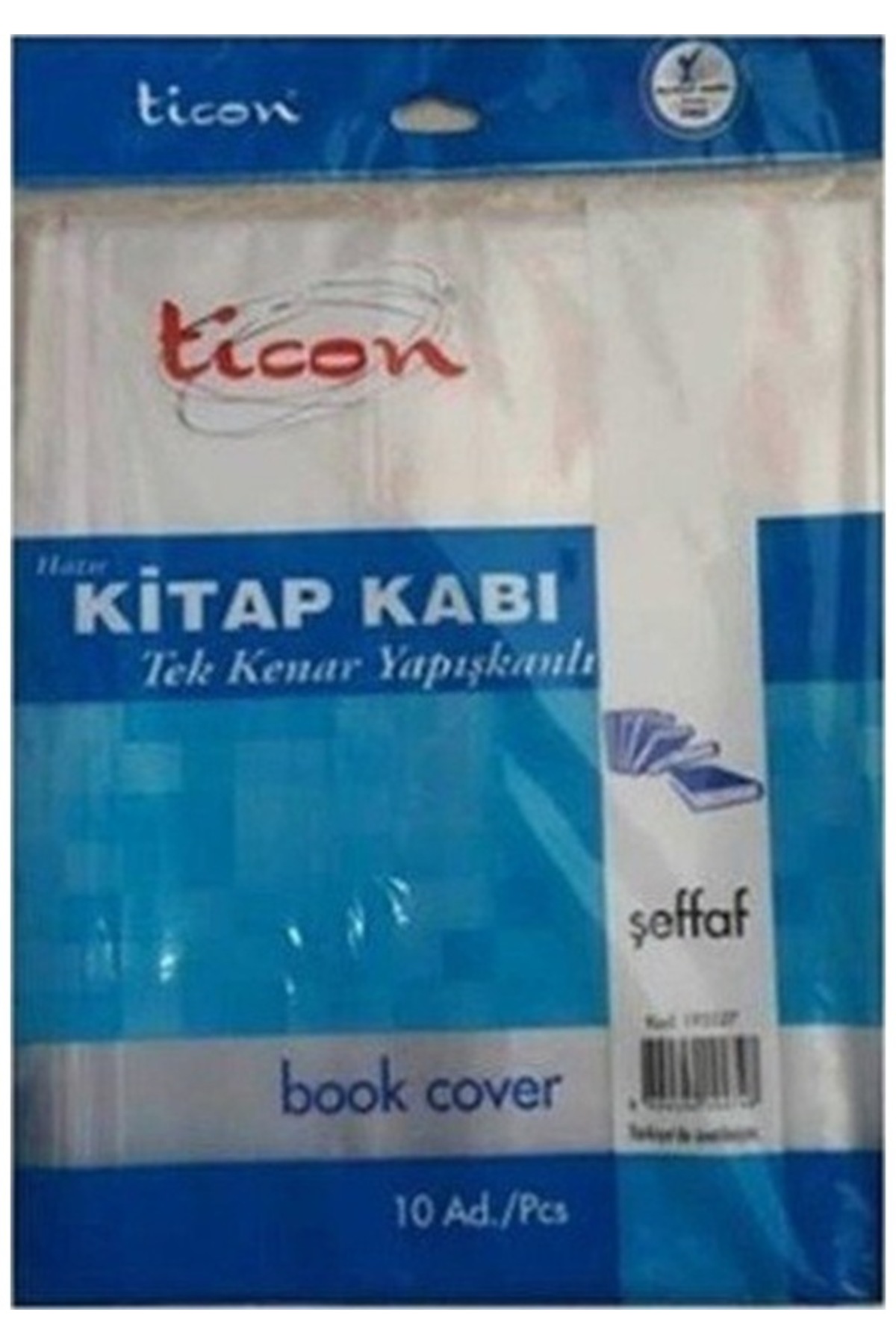 Ticon Hazır Kaplık Kitap Kabı Tek Kenar Yapışkanlı Şeffaf