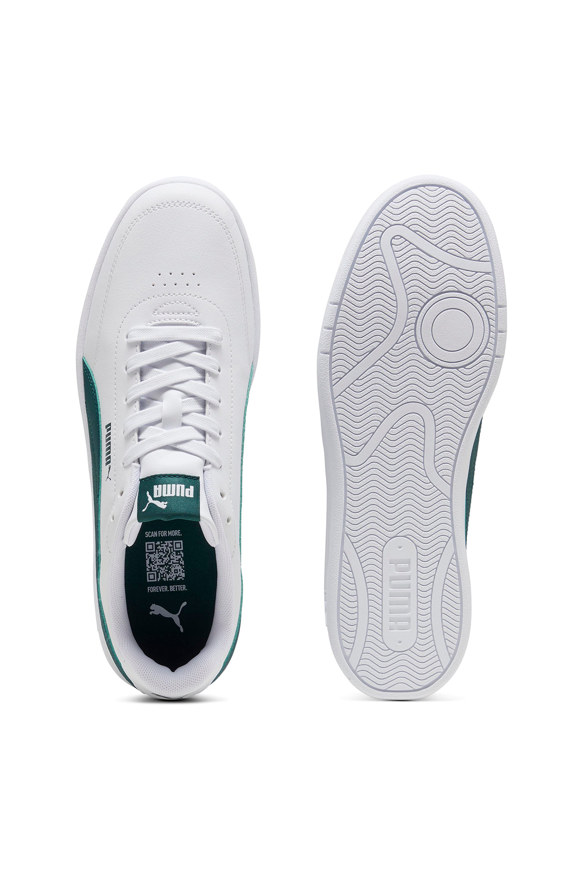 Puma Court Classic Clean Kadın Beyaz Sneaker Ayakkabı 40222324 görsel 3