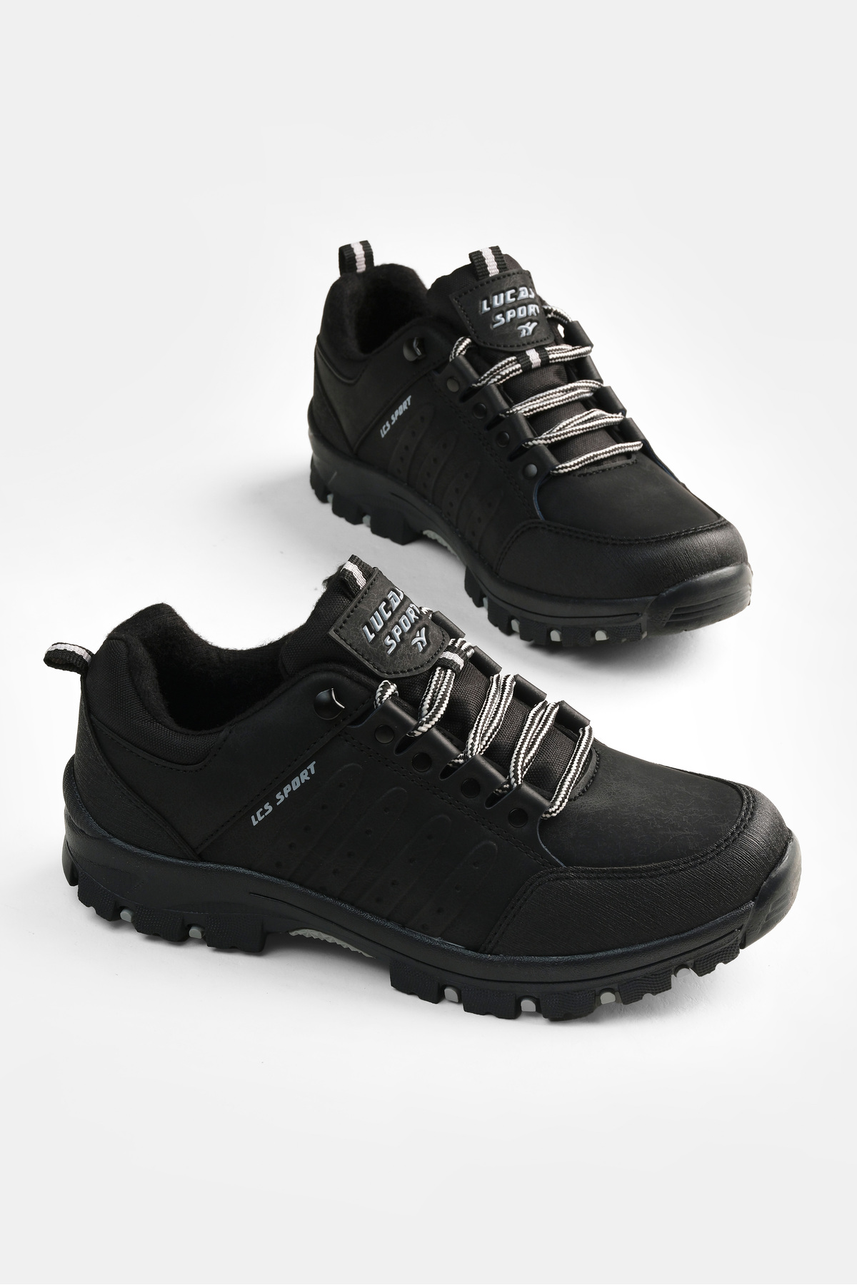 Tonny Black Erkek Siyah Termo Taban Soğuk Geçirmez Trekking Bot