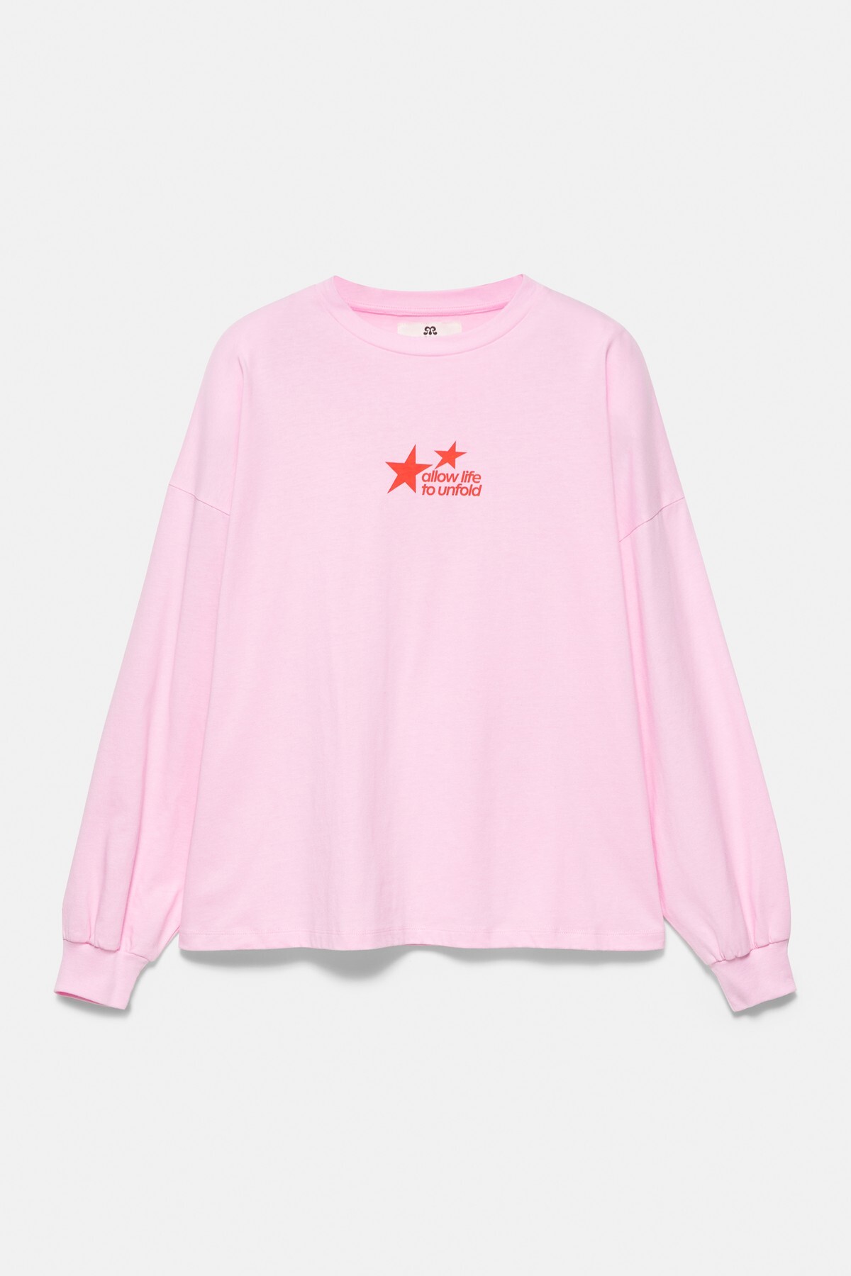 Pull & Bear Yıldız grafikli oversize tişört görsel 7