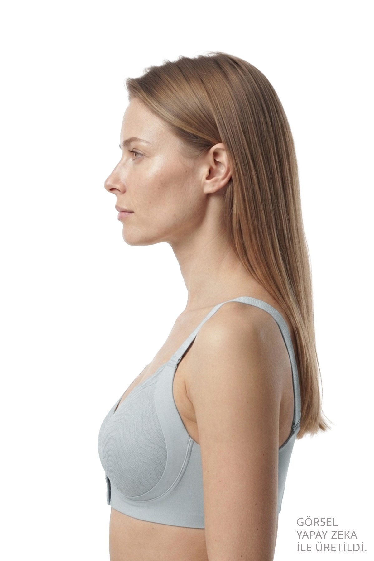 Cottonhill Seamless Bra - Larevia | Lazer Kesim Önden Düğmeli Tül Detaylı Kadın Sütyen 3'lü Paket görsel 7