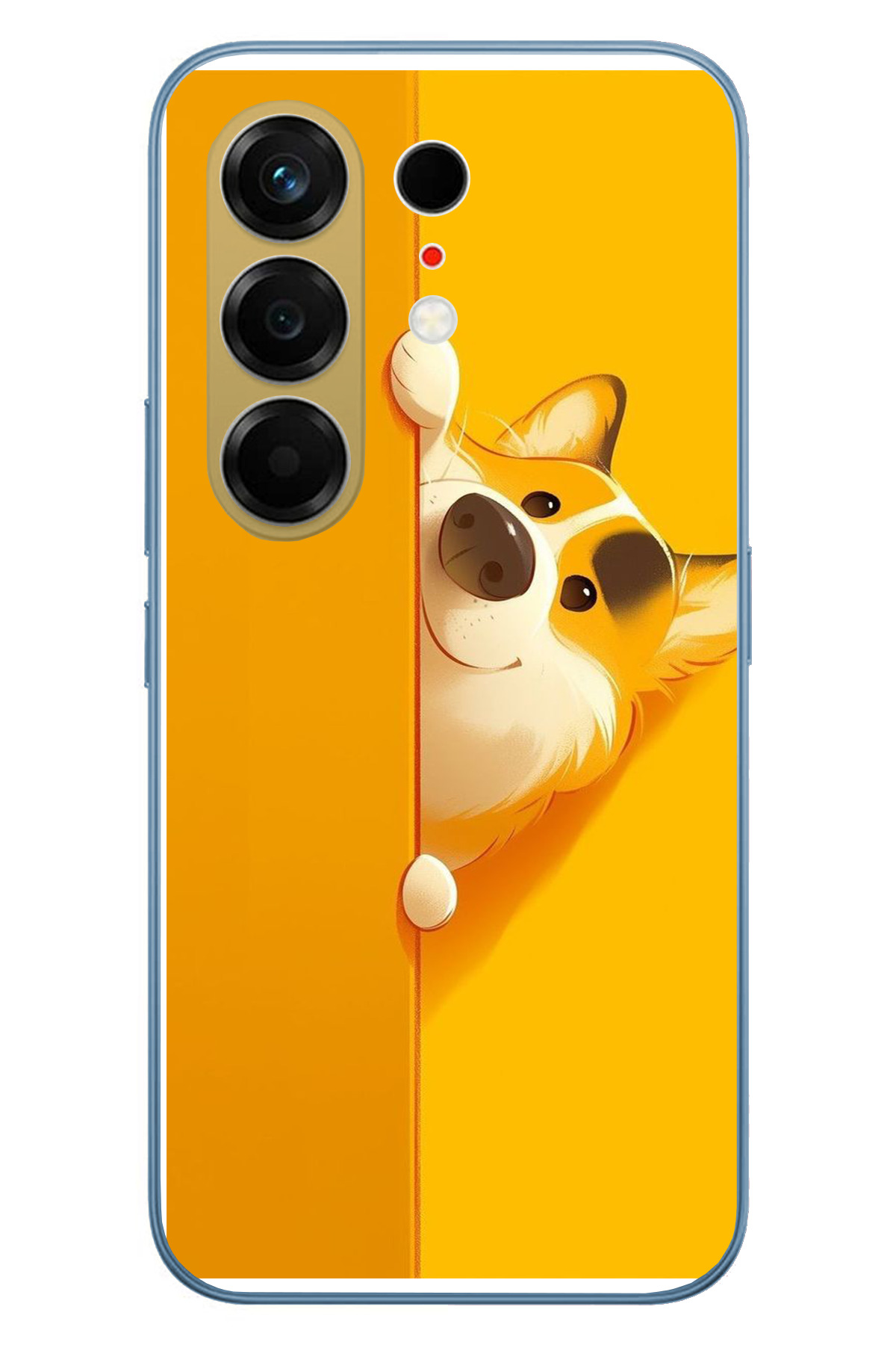 Tecno Camon 50 Ultra Uyumlu Sarı Köpek Baskılı Silikon Kılıf