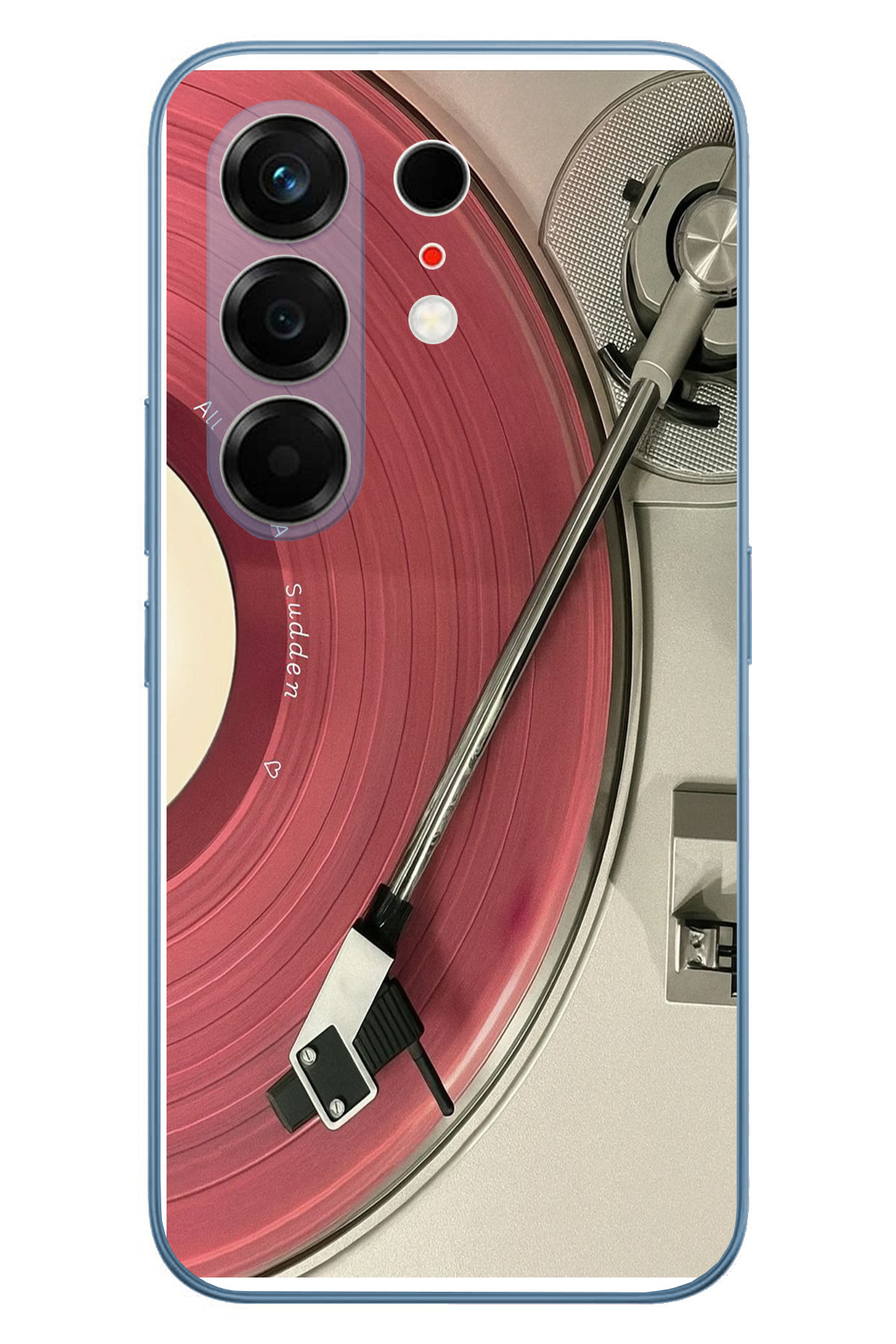 Tecno Camon 50 Ultra Uyumlu Pembe Plak Baskılı Silikon Kılıf