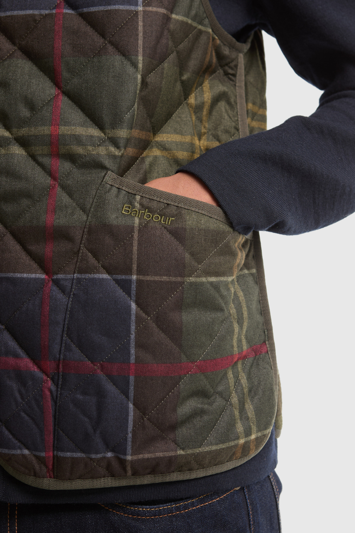 Barbour Icons Tartan Kapitone İç Yelek TN14 Classic Tartan görsel 6