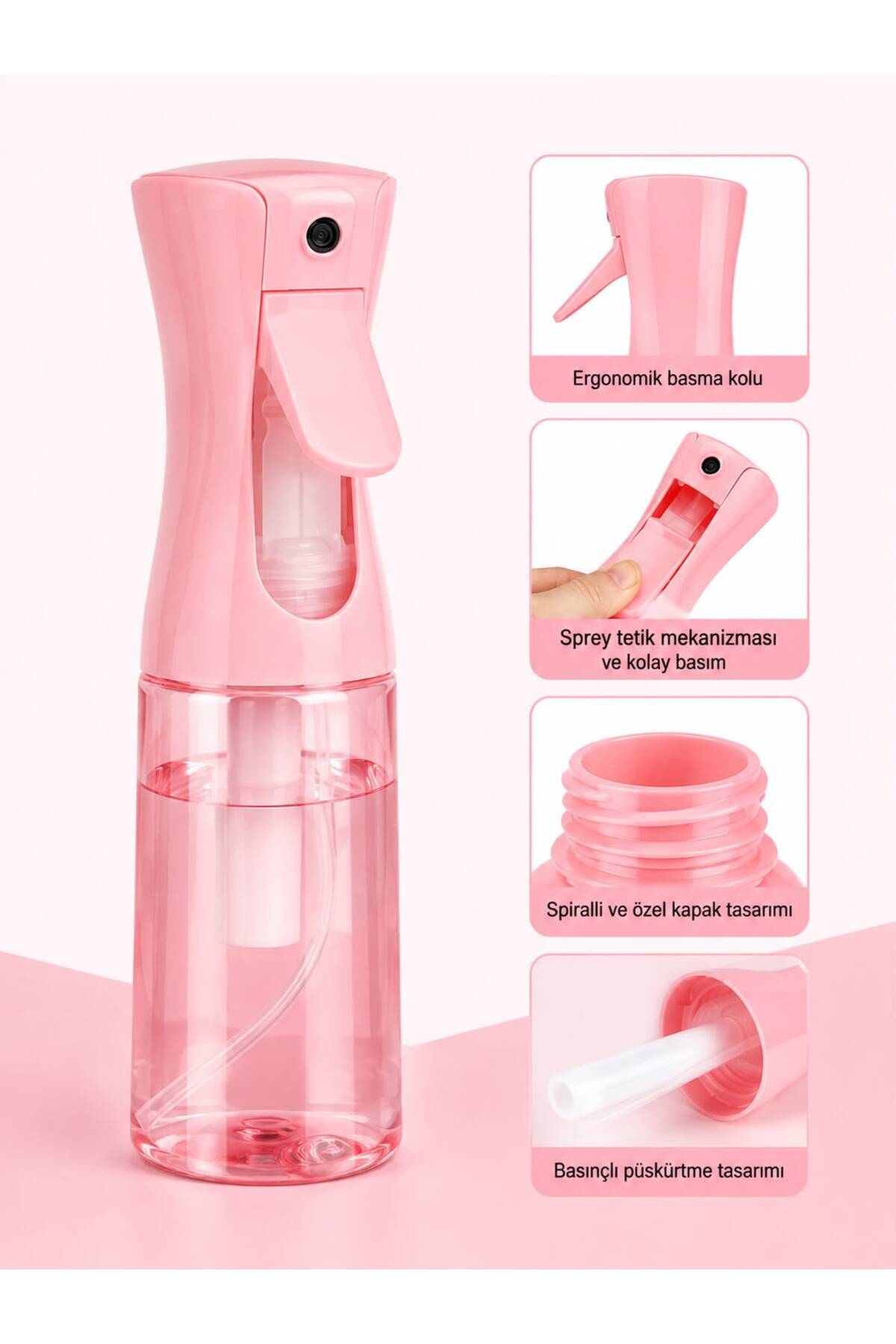 PEMBE SİS 200 ML SPREY ŞİŞESİ — GR565YRG — تصویر 4 از 5