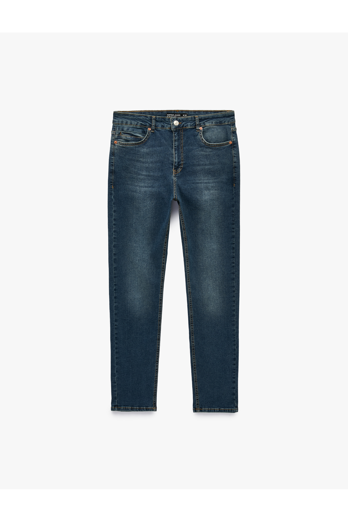 Koton Pamuklu Normal Bel Cepli Slim Fit Jean Pantolon - Brad Jean