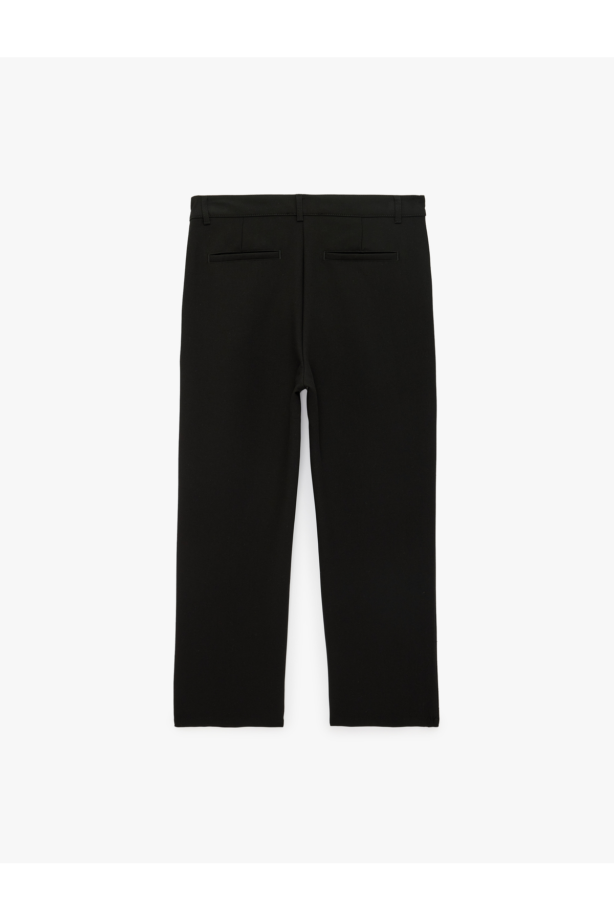 Regular Fit Cepli Viskon Karışımlı Pileli Kumaş Pantolon — مشکی 7WAM40012HW — تصویر 6 از 7