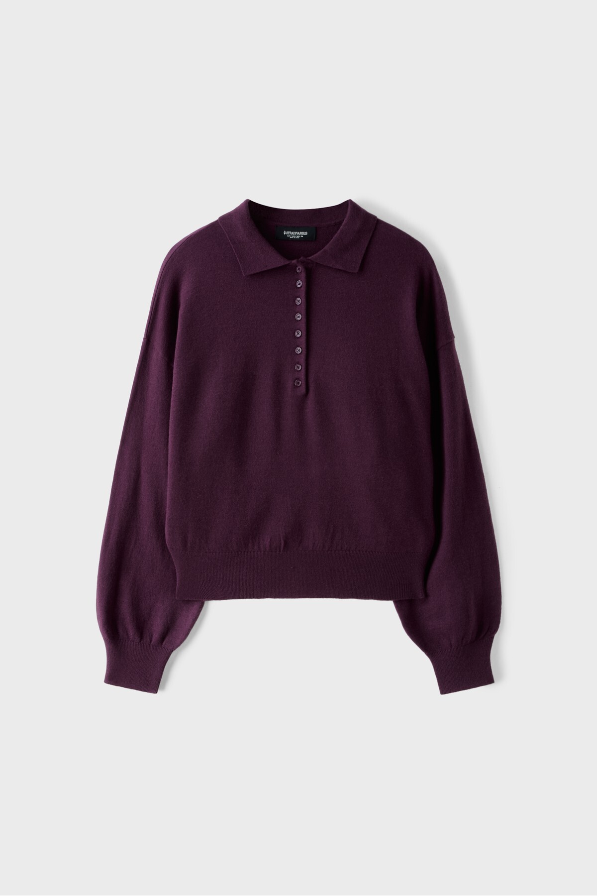 Stradivarius Polo yaka triko kazak görsel 5