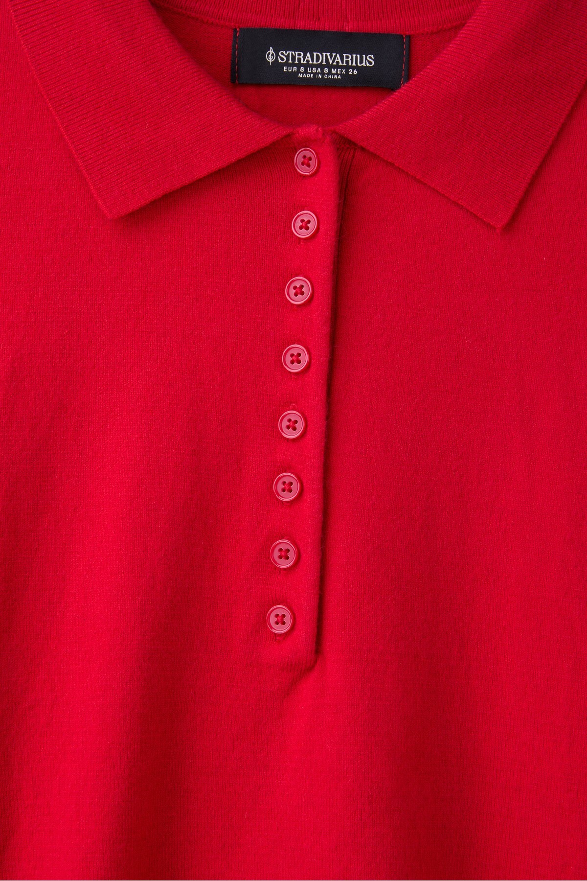 Stradivarius Polo yaka triko kazak görsel 8