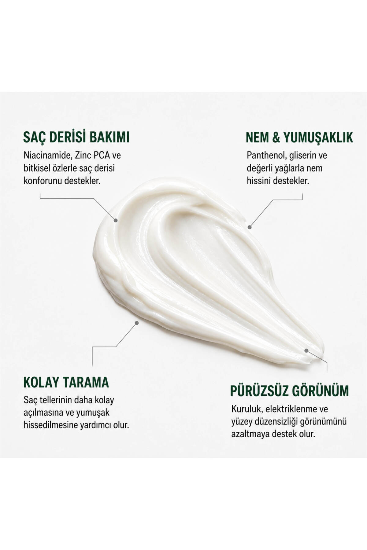 Komple Saç Bakım Maskesi – Biotin, Keratin ve 7 Bitkisel Yağ İçeren Besleyici ve Onarıcı Bakım 200 ml — 8682887518537 — تصویر 4 از 7