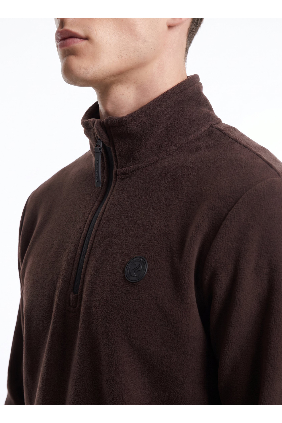D5WM-SWT3300 Kahverengi Erkek Polar Sweatshırt — قهوه‌ای 5003367586 — تصویر 4 از 7