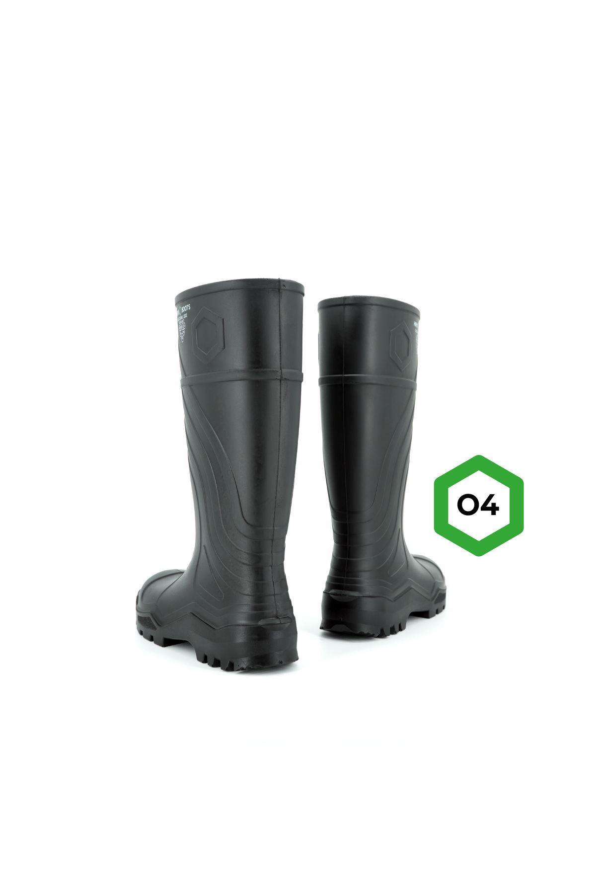 Hexa boots O4 Poliüretan İş Çizmesi, Çelik Burunsuz, Kaymaz Taban, Siyah, 41 Numara görsel 2