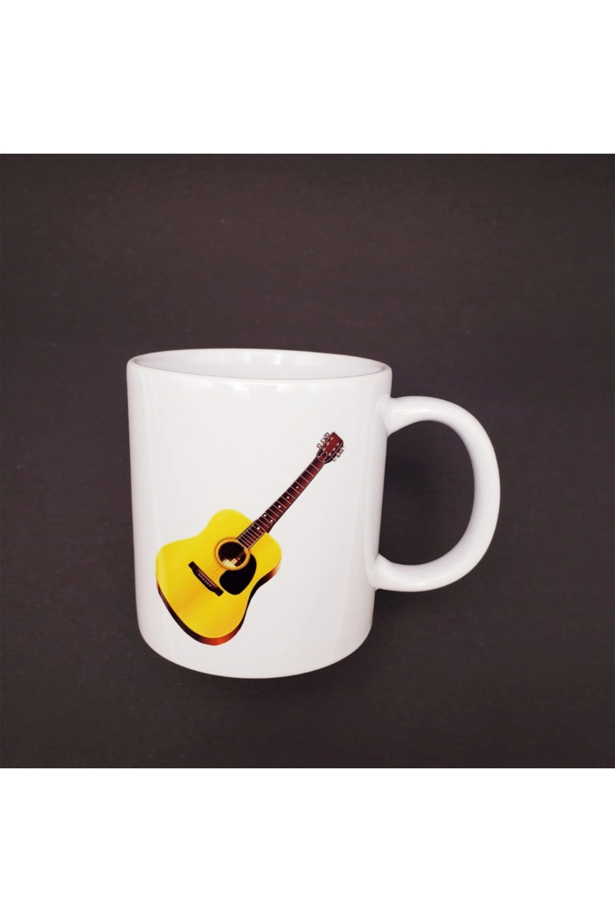 8 X 10 Cm Seramik Gitar Tasarım Kupa