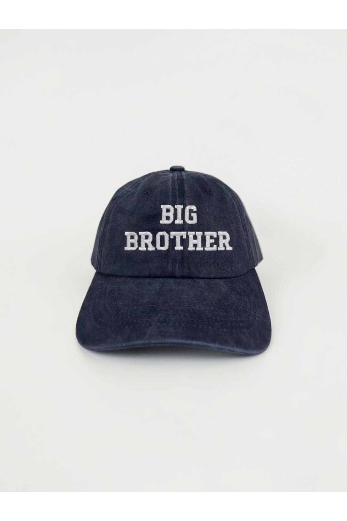 ŞapkaMania Lacivert Big Brother Yıkamalı Vintage Vintage Beyzbol Kep Şapka