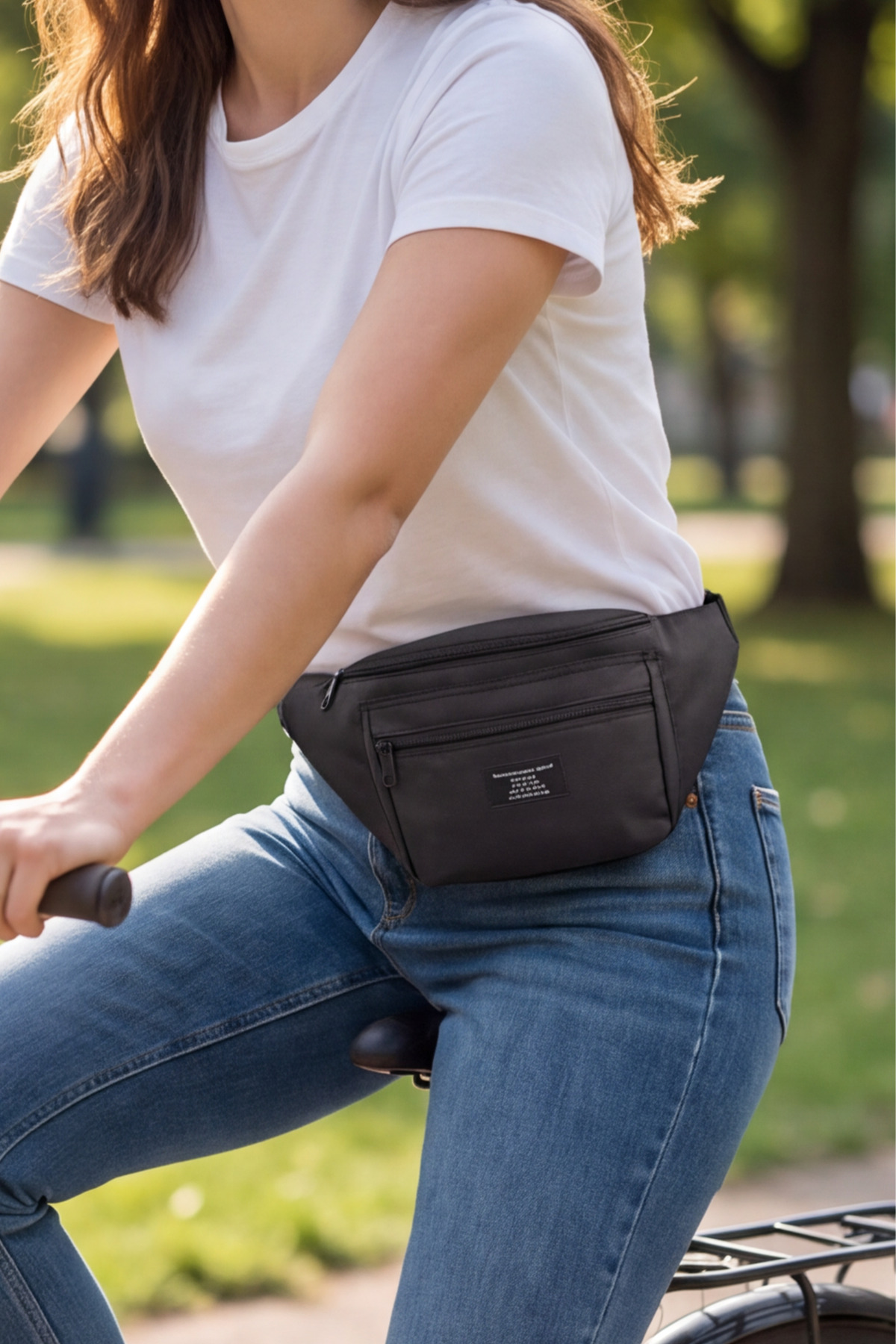 Liarca Çok Bölmeli Unisex Bel Çantası Çapraz Göğüs Ve Omuz Çantası Kilit Tokalı Ayarlanabilir Askılı Spor görsel 4
