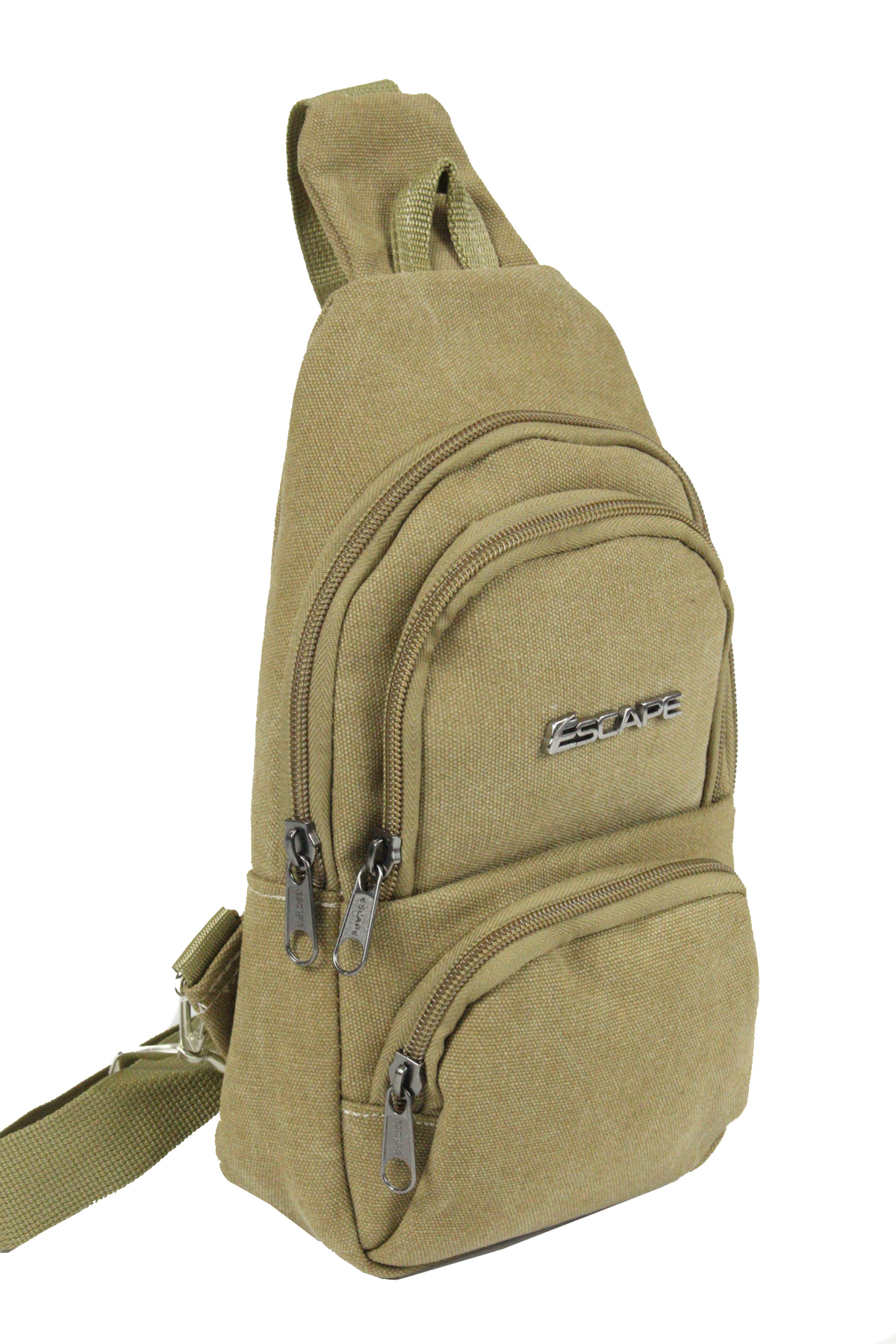 ESC 3530 Yağmura Dayanıklı Kanvas Çapraz Body Bag Bej
